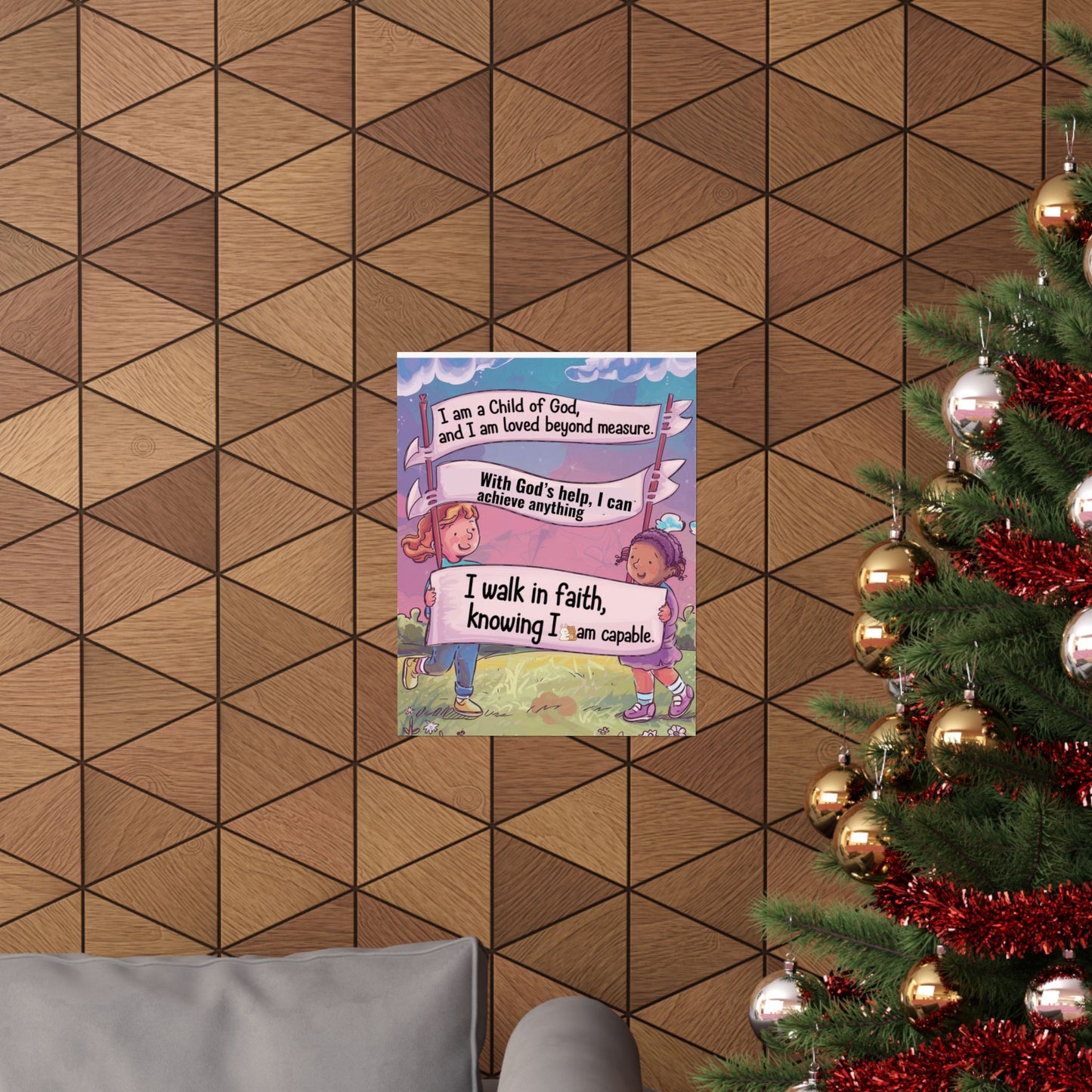 Faith and Encouragement Poster for Kids