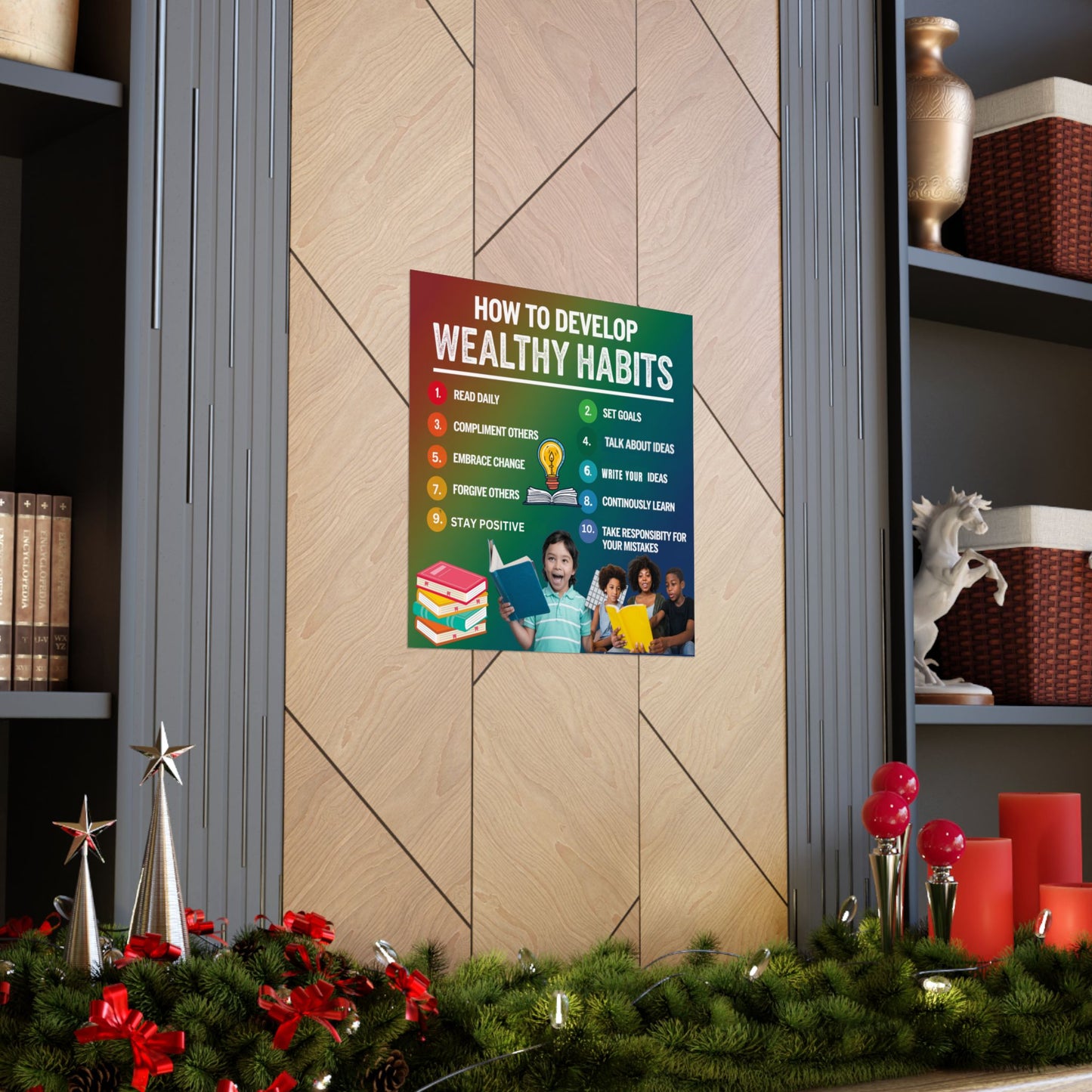 Wealthy Habits Development Poster for Kids