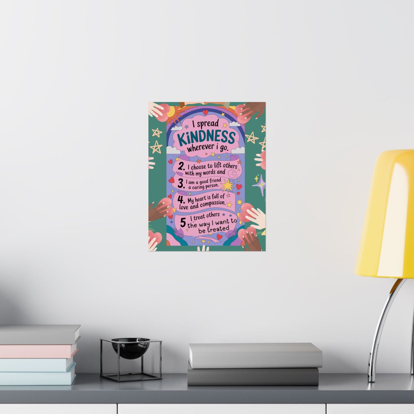 Kindness Affirmation Poster for Kids