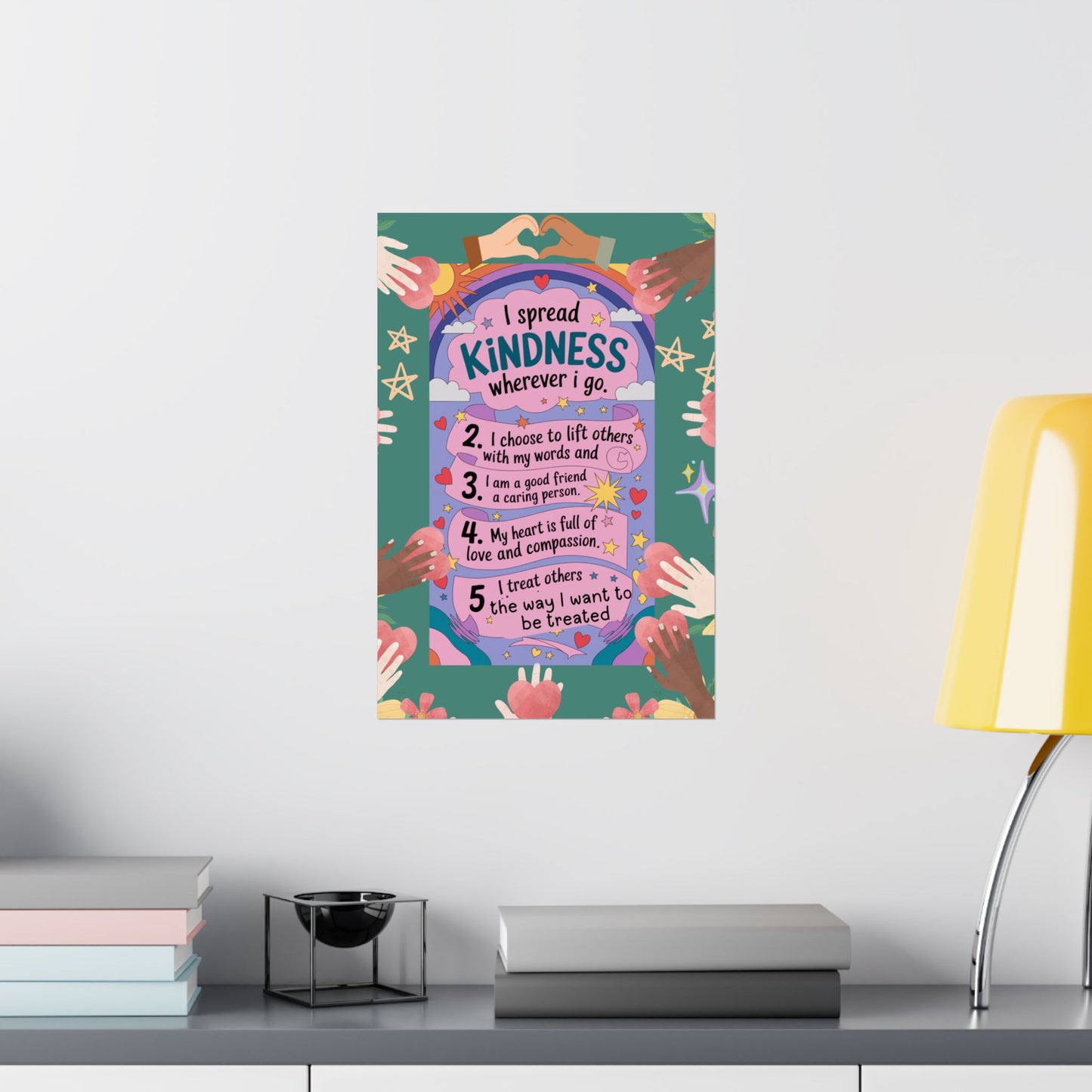 Kindness Affirmation Poster for Kids