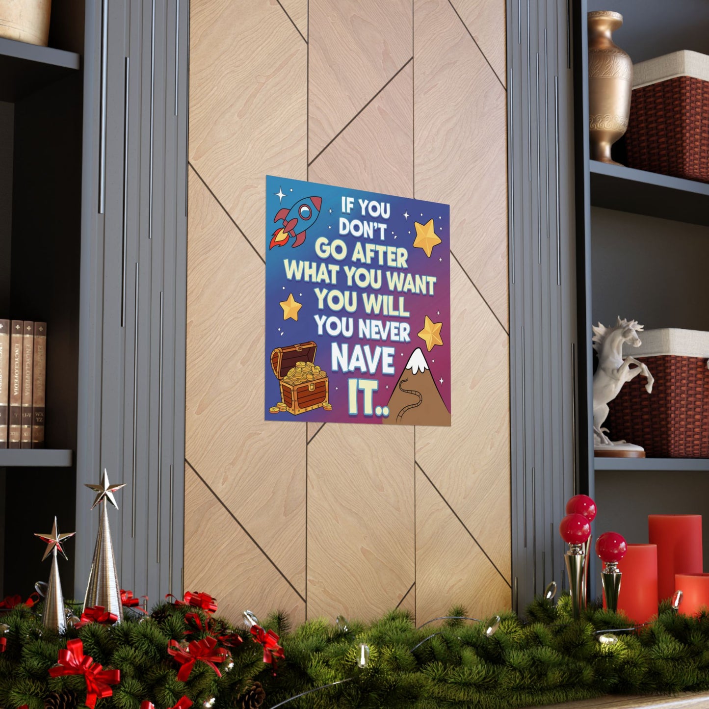 Dream Big Motivational Poster for Kids