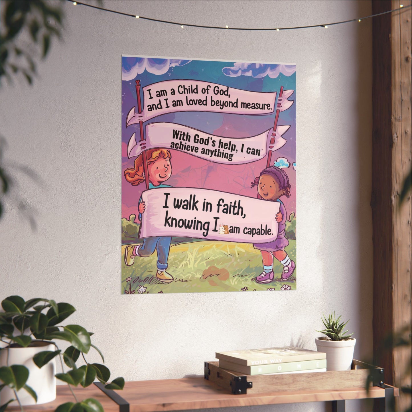 Faith and Encouragement Poster for Kids