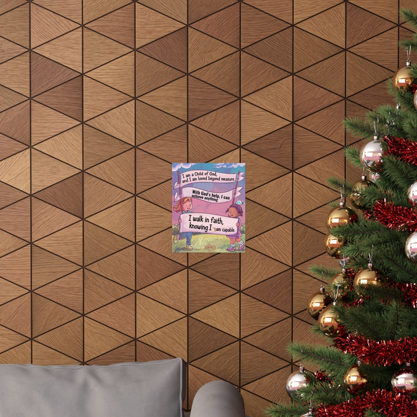 Faith and Encouragement Poster for Kids