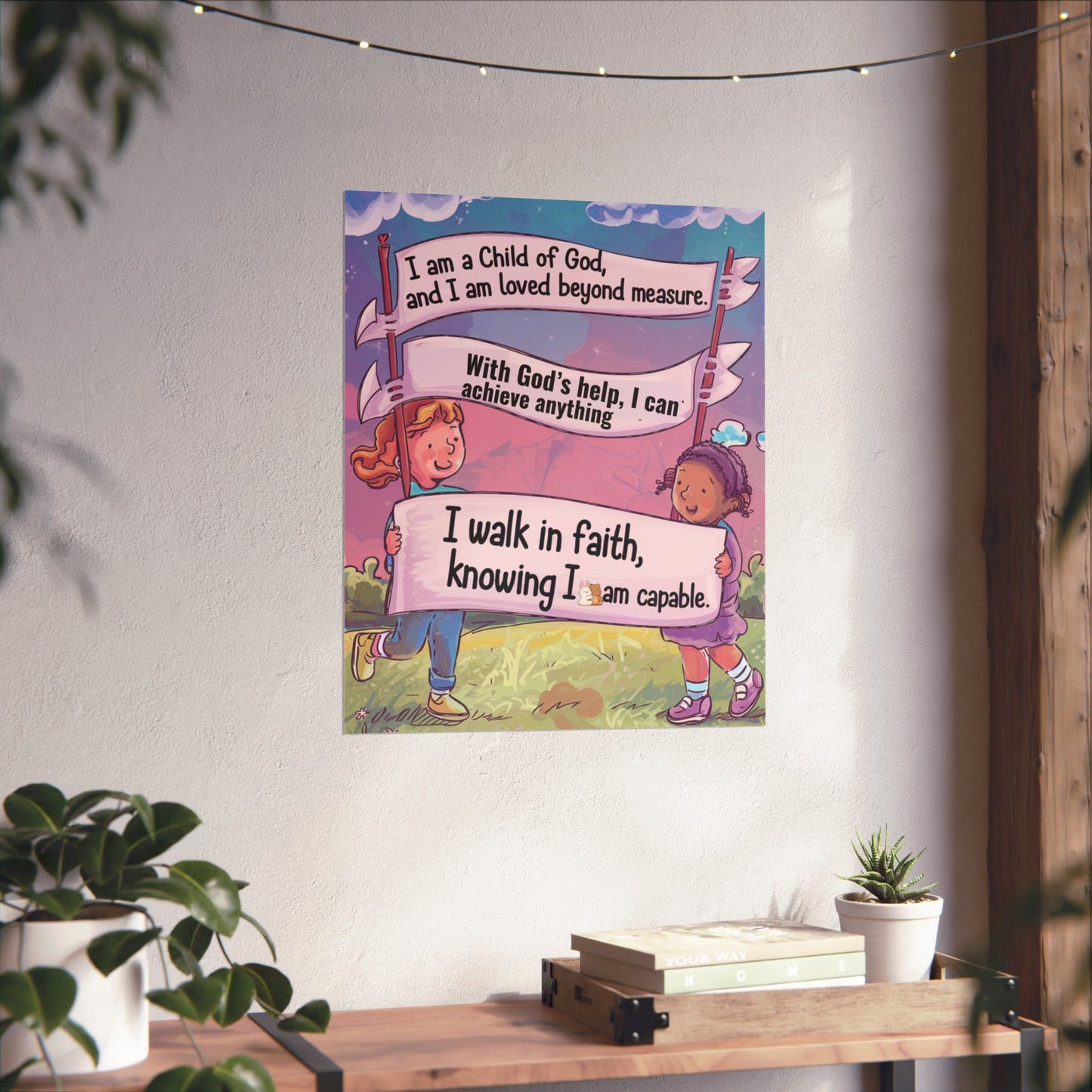 Faith and Encouragement Poster for Kids