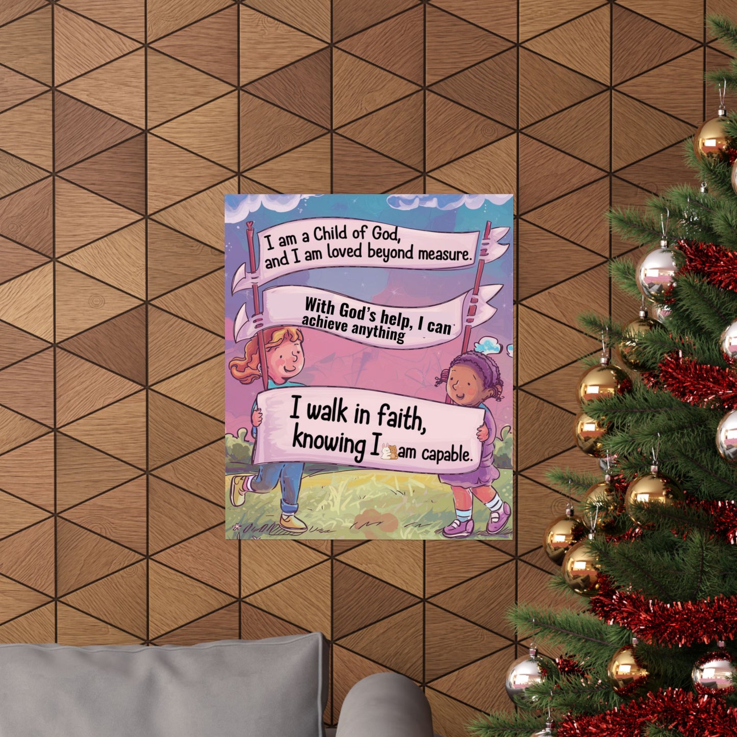 Faith and Encouragement Poster for Kids