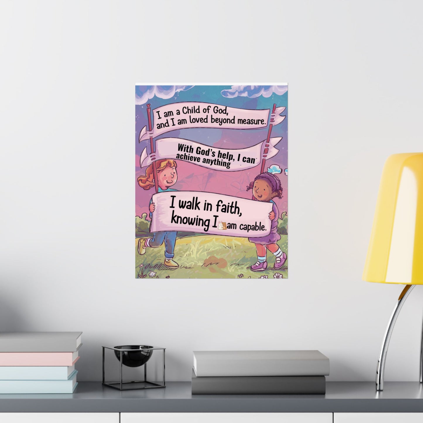 Faith and Encouragement Poster for Kids