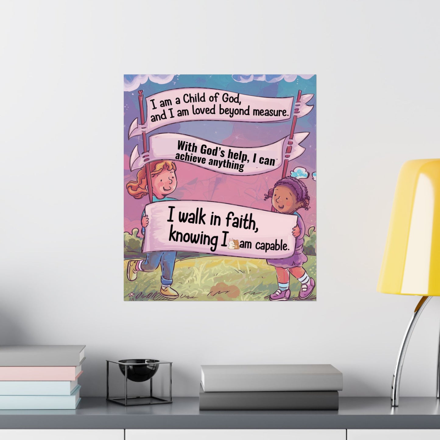 Faith and Encouragement Poster for Kids
