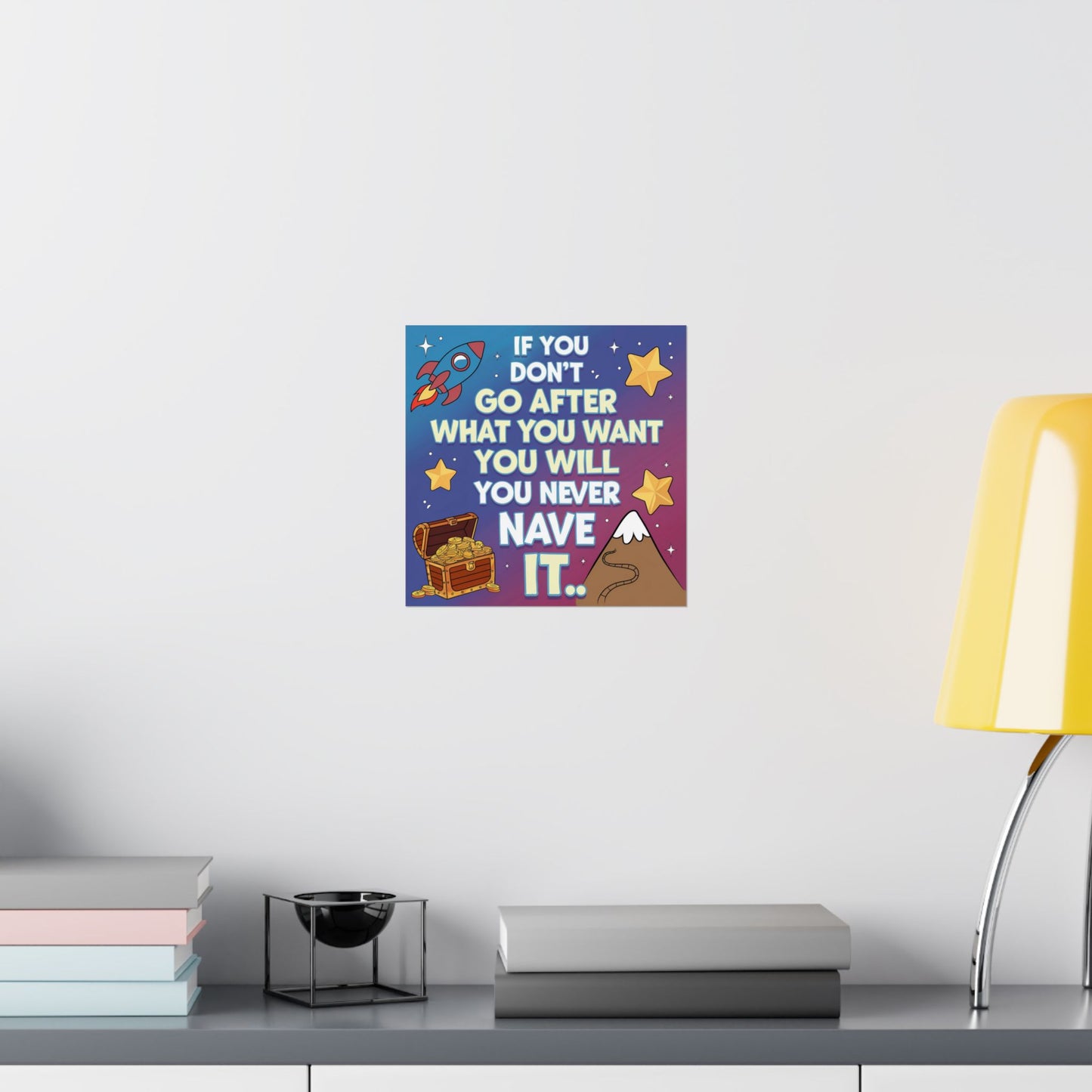 Dream Big Motivational Poster for Kids