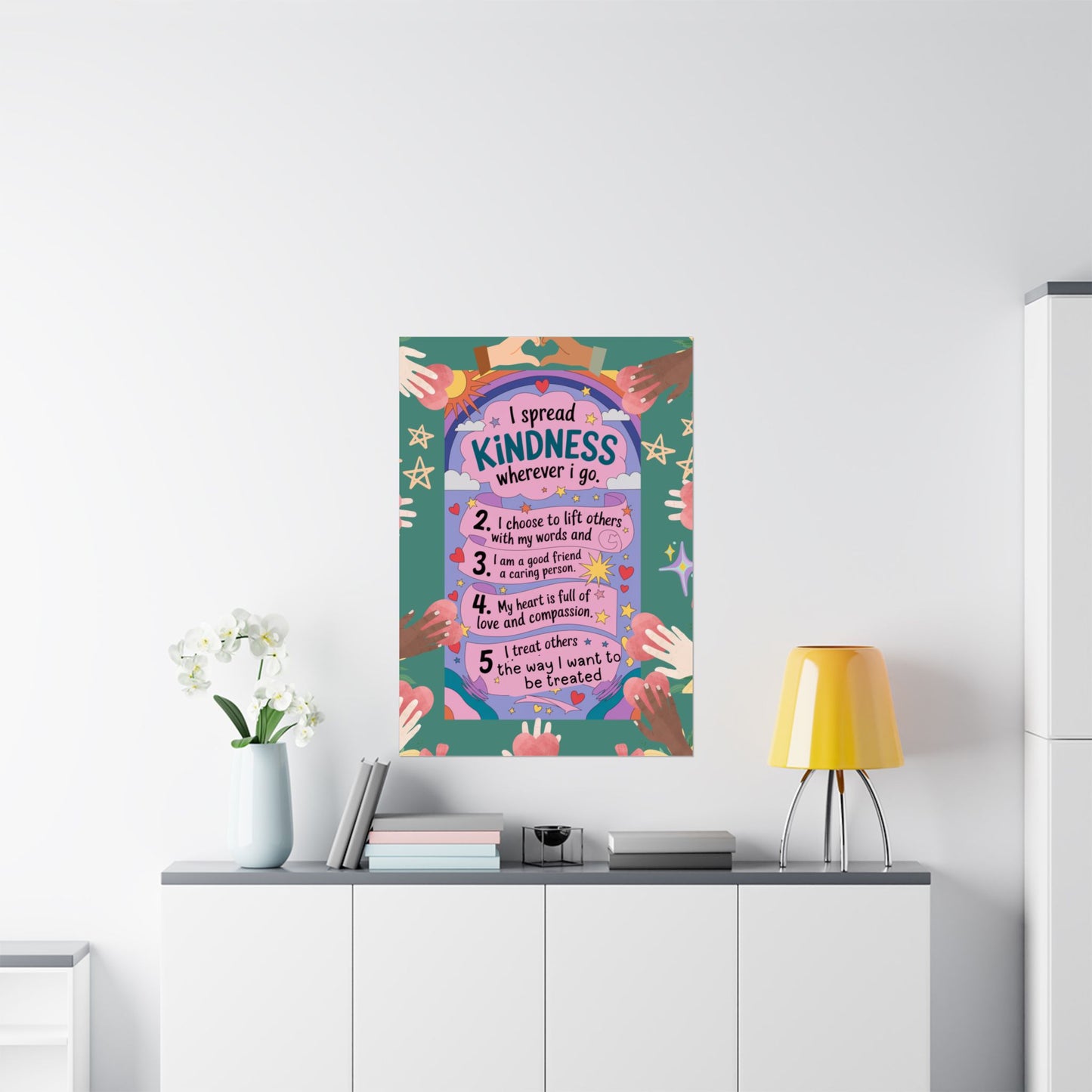 Kindness Affirmation Poster for Kids
