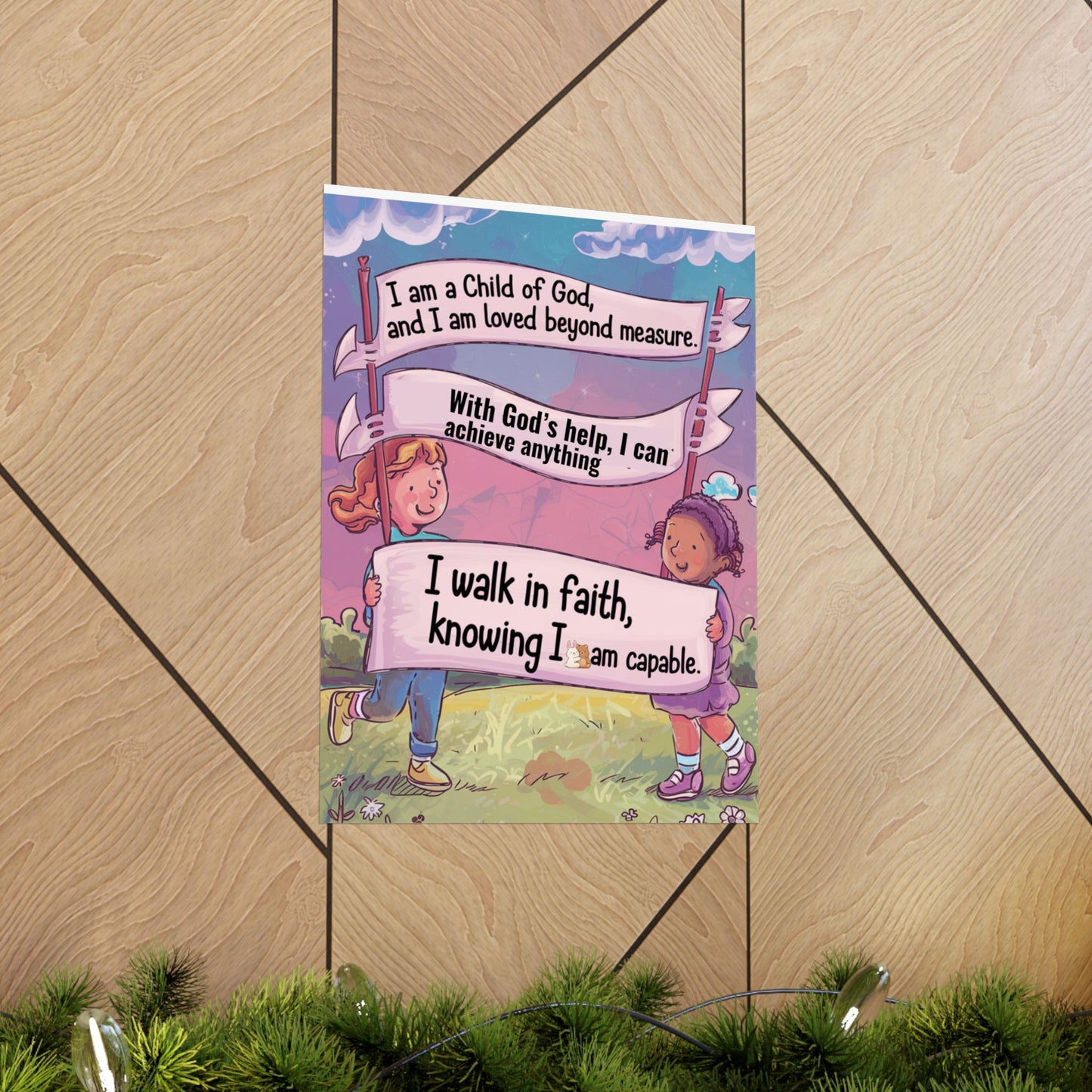 Faith and Encouragement Poster for Kids