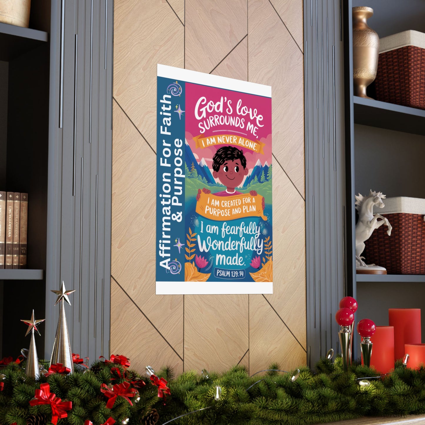 Faith and Purpose Affirmation Poster for Kids