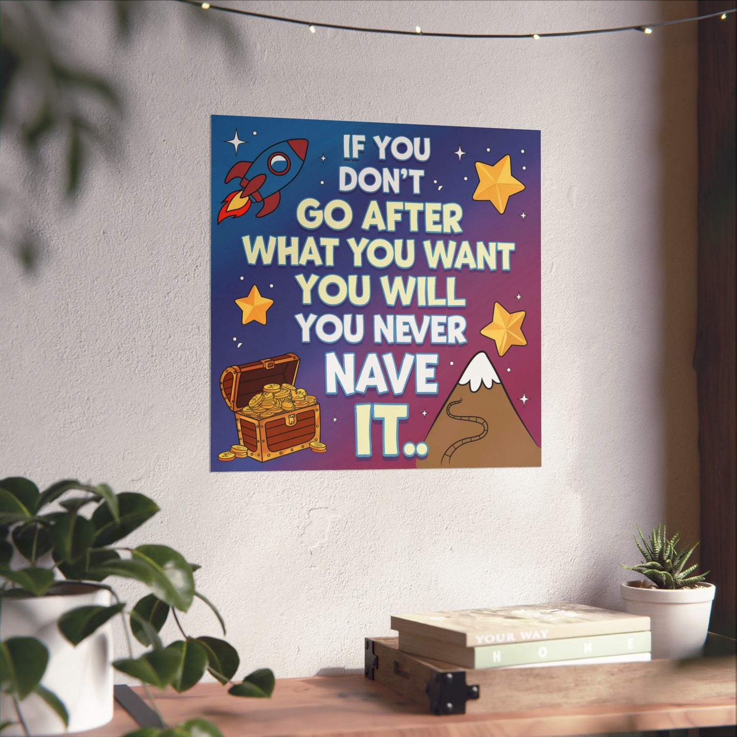 Dream Big Motivational Poster for Kids