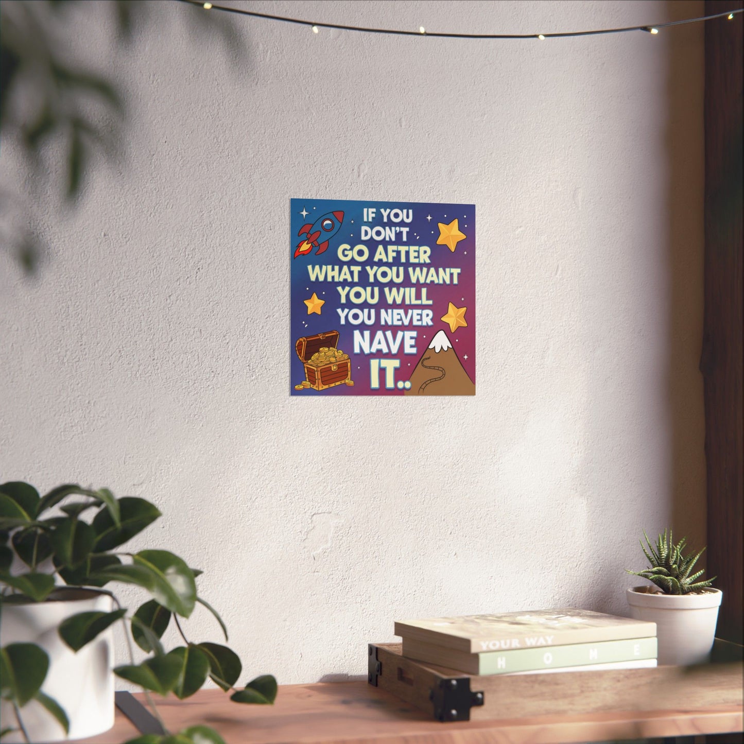 Dream Big Motivational Poster for Kids