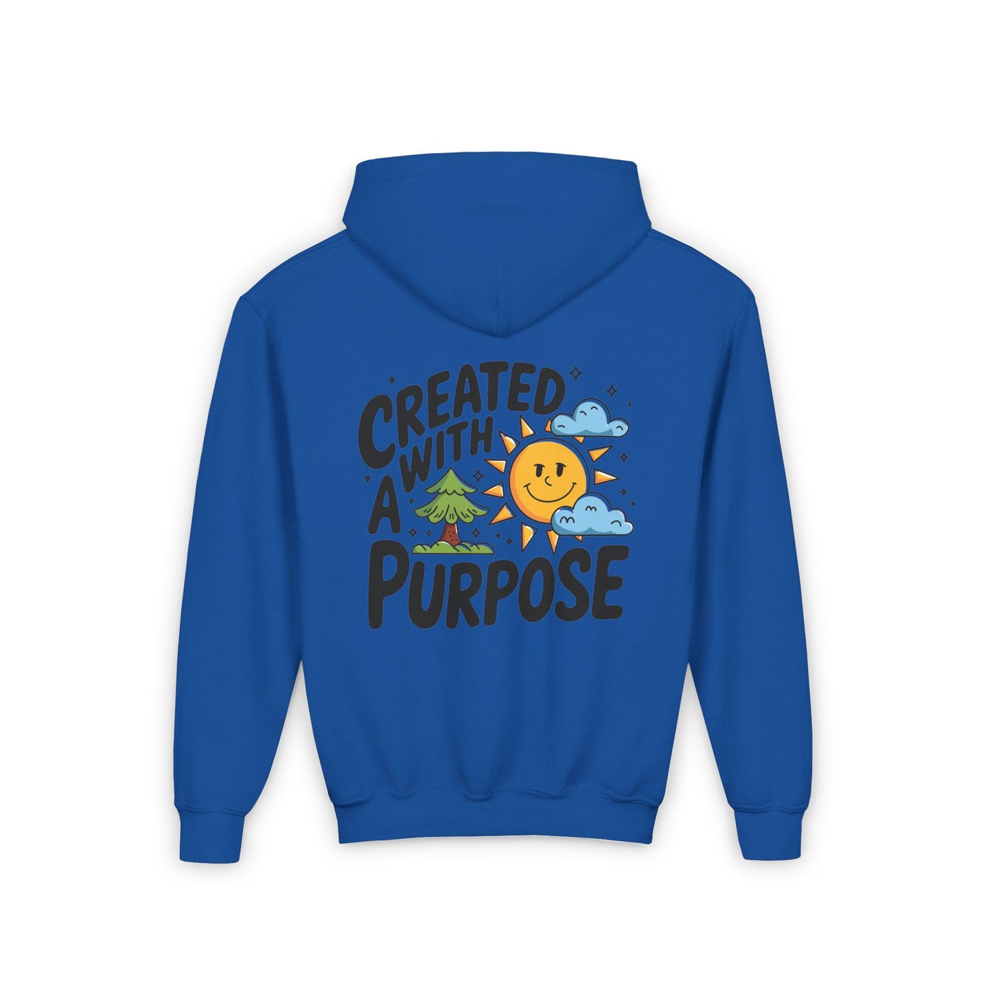 Created with a Purpose" Youth Hoodie