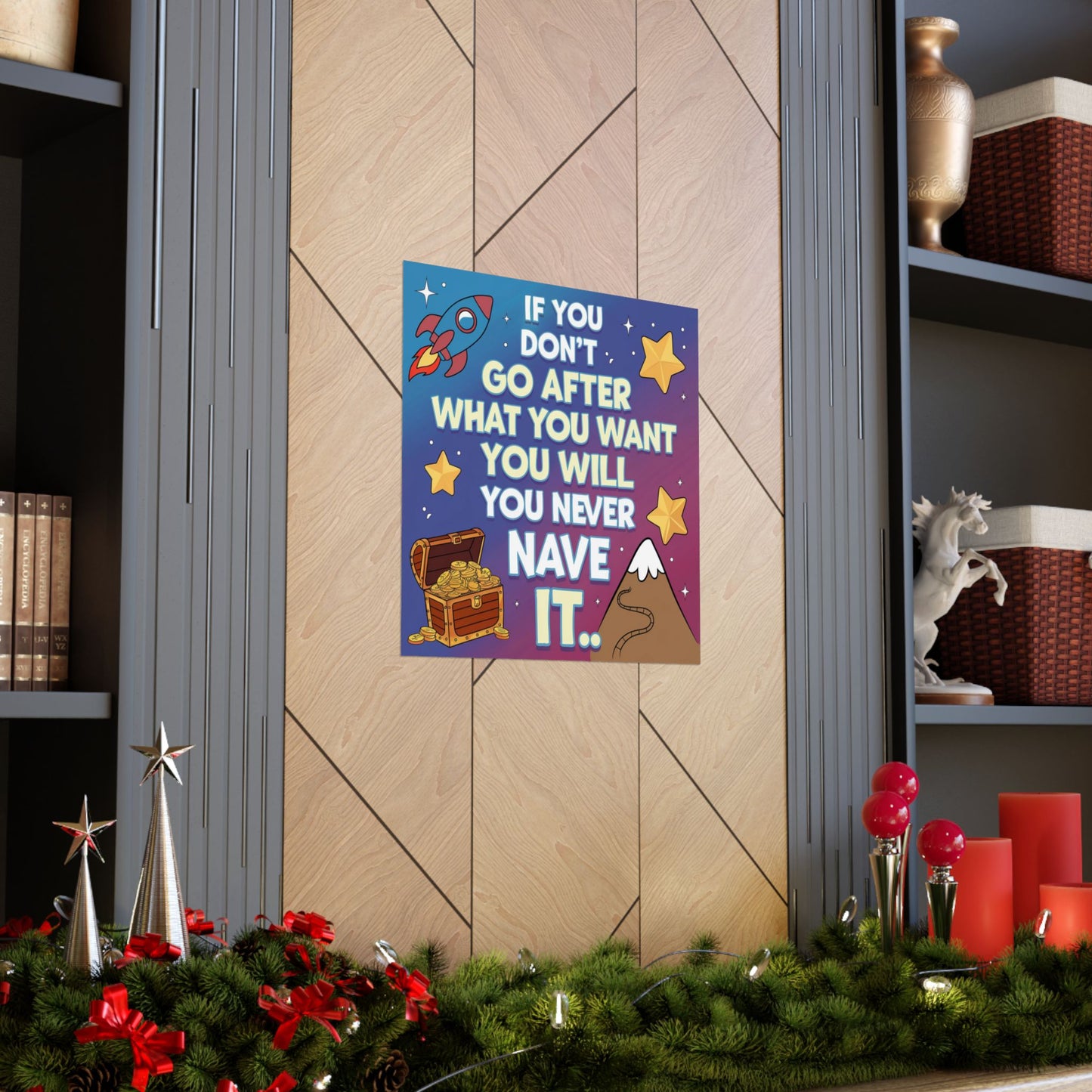 Dream Big Motivational Poster for Kids