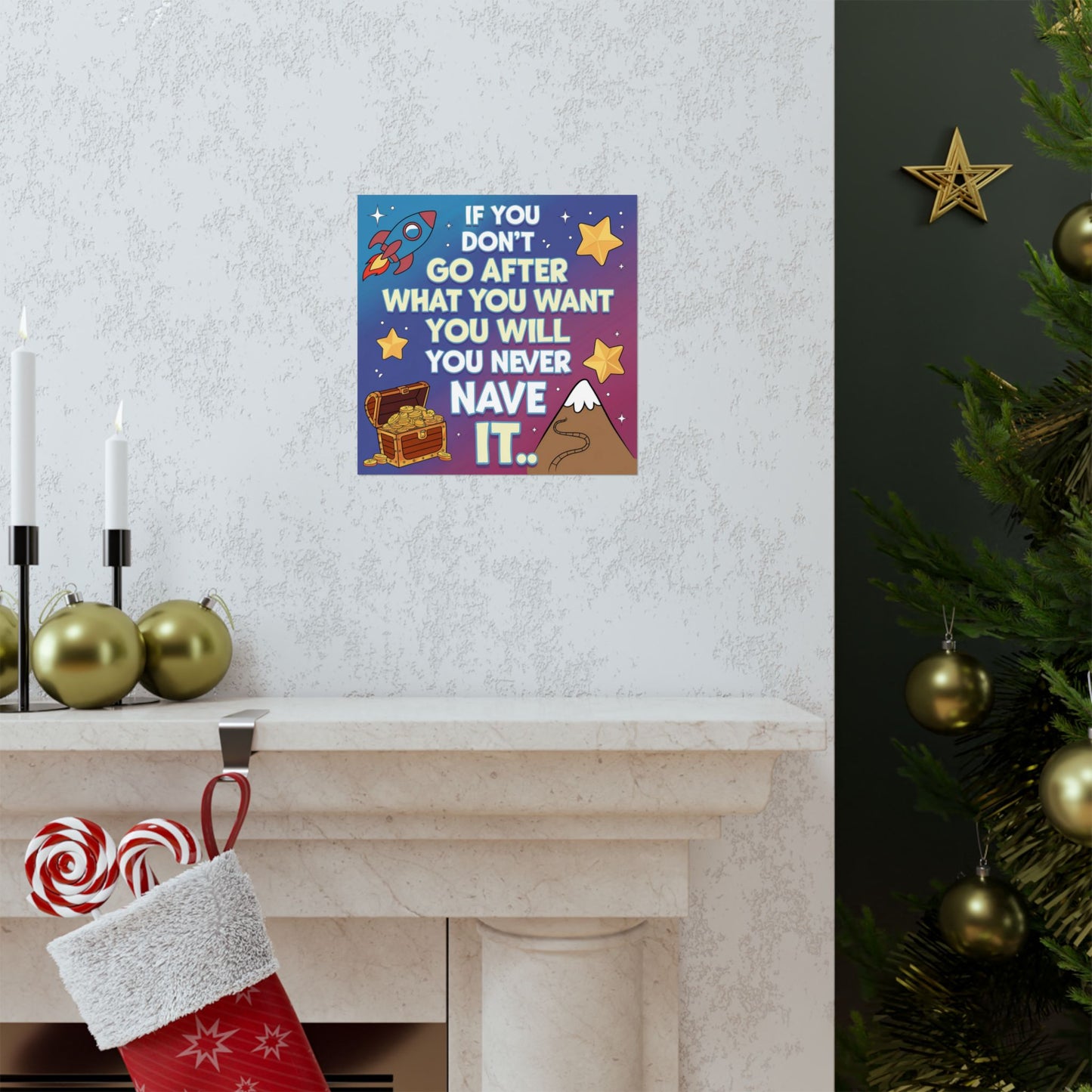 Dream Big Motivational Poster for Kids