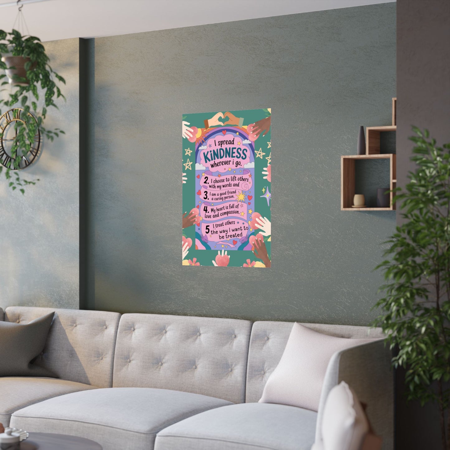 Kindness Affirmation Poster for Kids