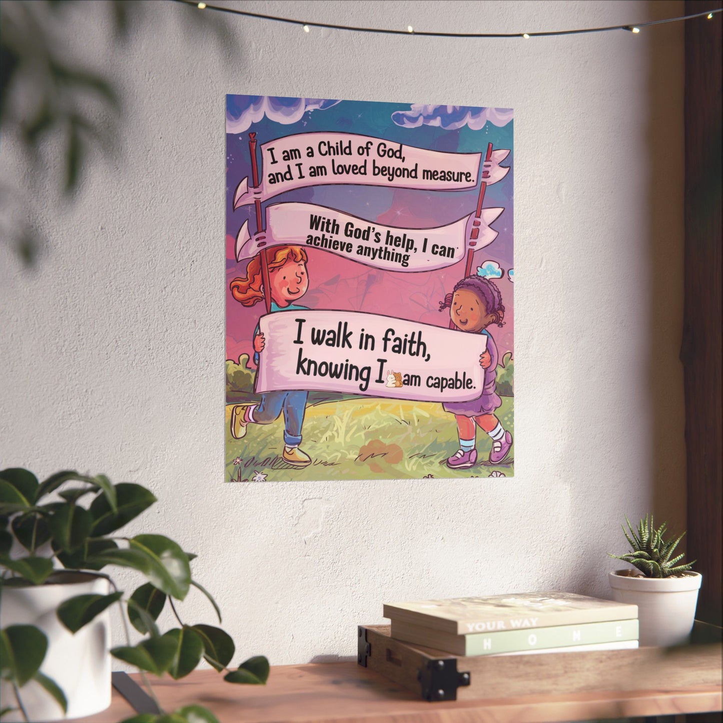 Faith and Encouragement Poster for Kids