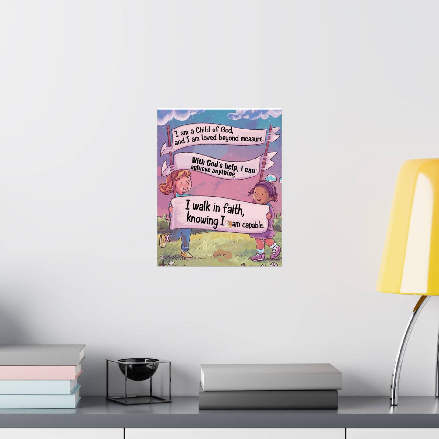 Faith and Encouragement Poster for Kids