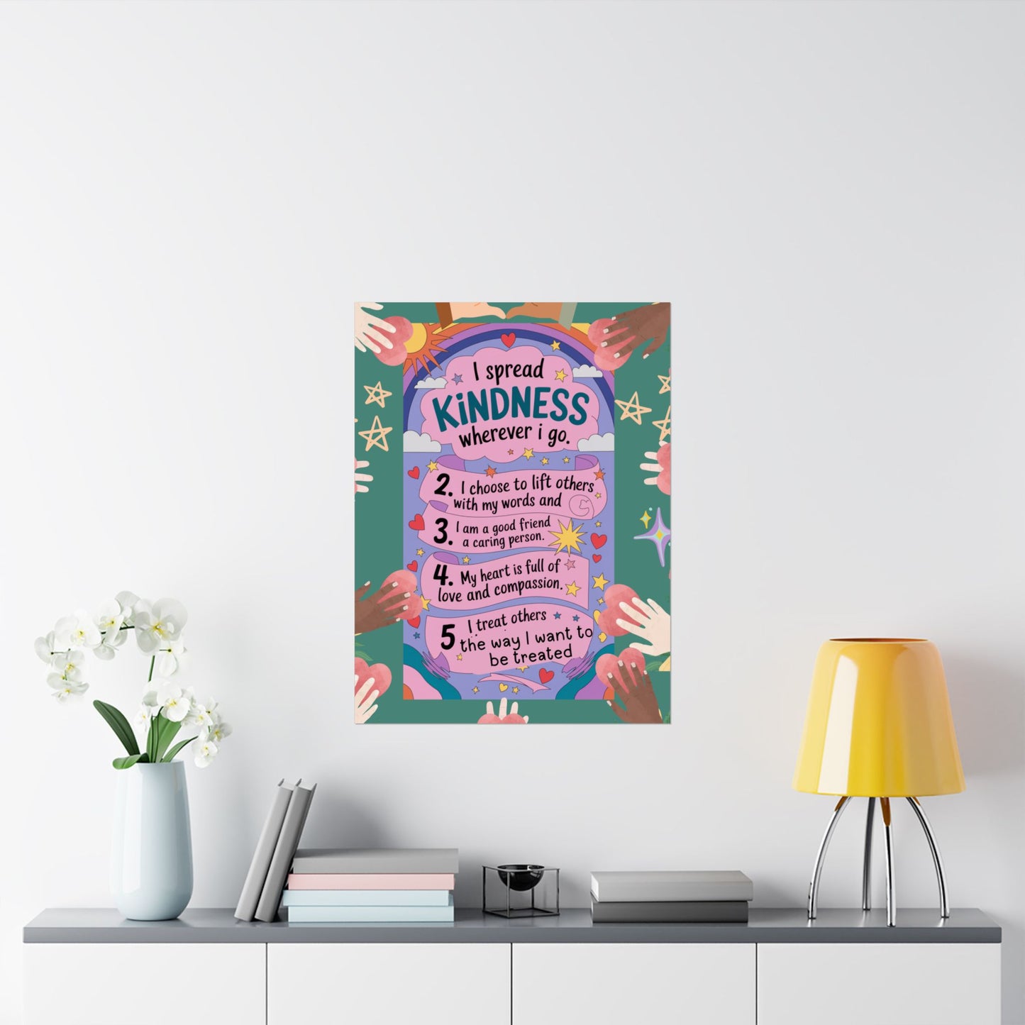 Kindness Affirmation Poster for Kids