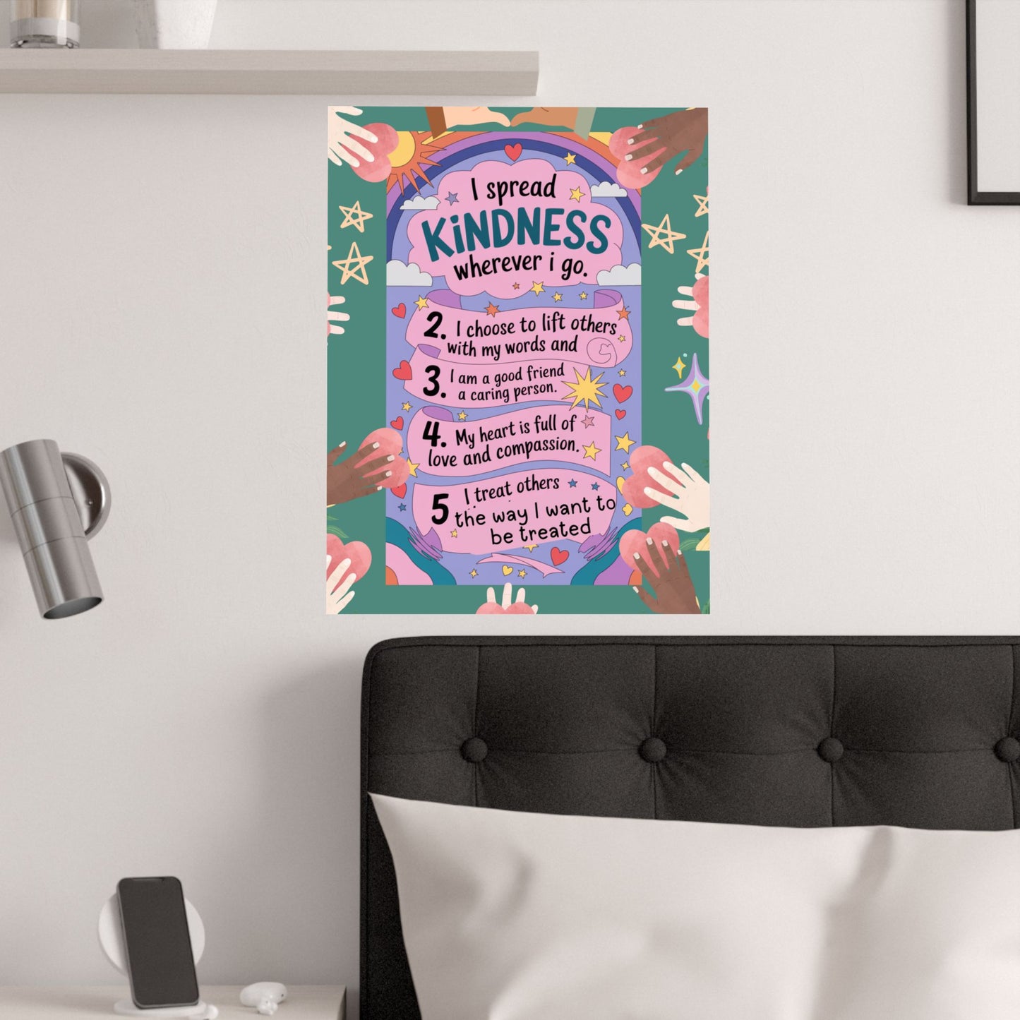 Kindness Affirmation Poster for Kids
