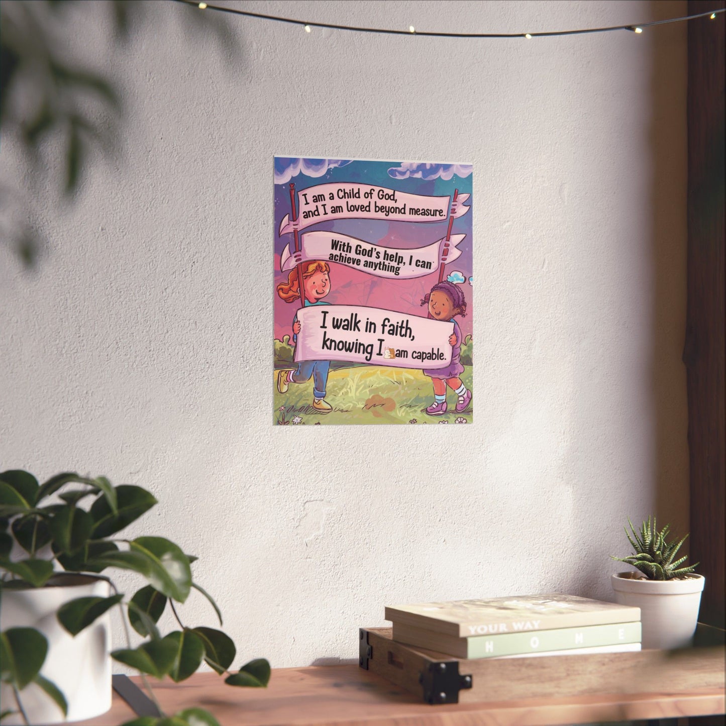 Faith and Encouragement Poster for Kids