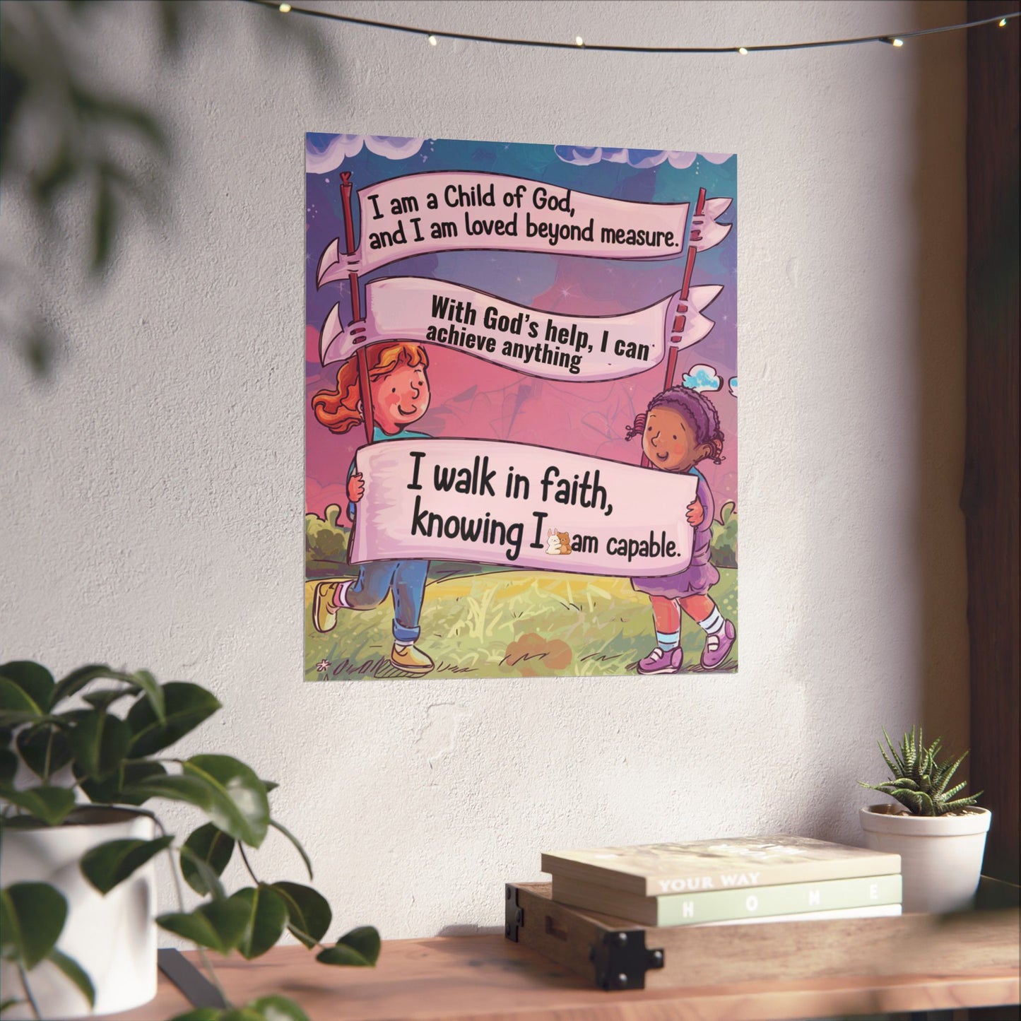 Faith and Encouragement Poster for Kids