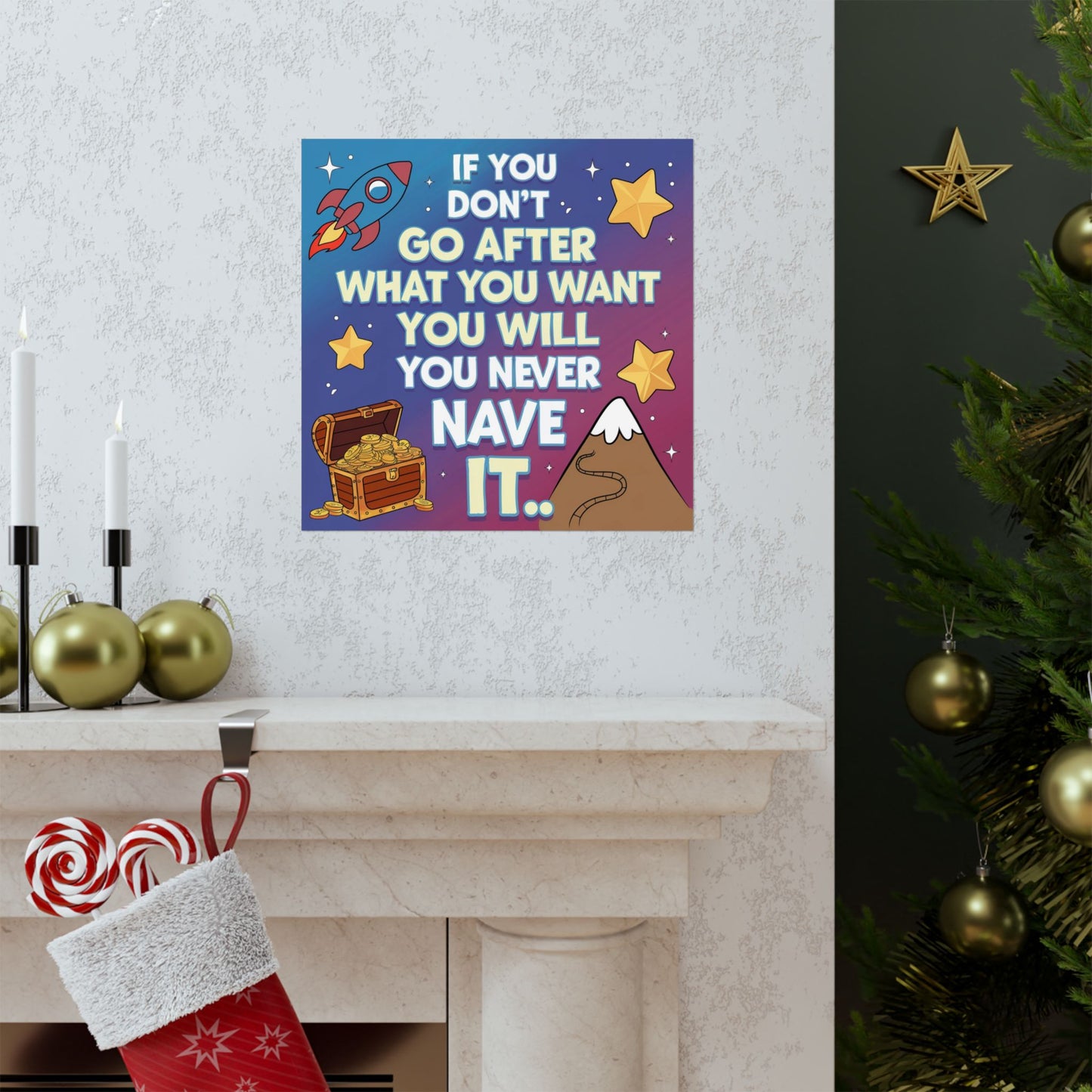 Dream Big Motivational Poster for Kids