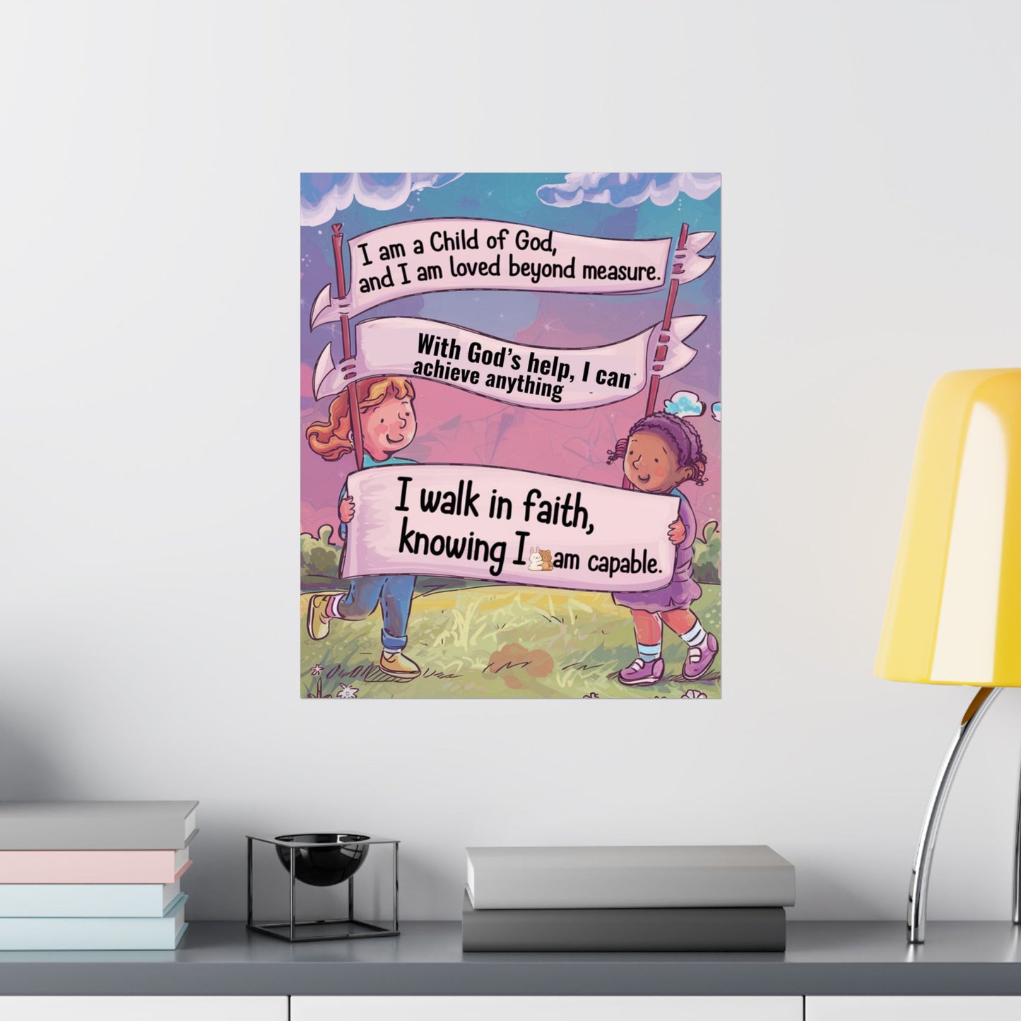 Faith and Encouragement Poster for Kids