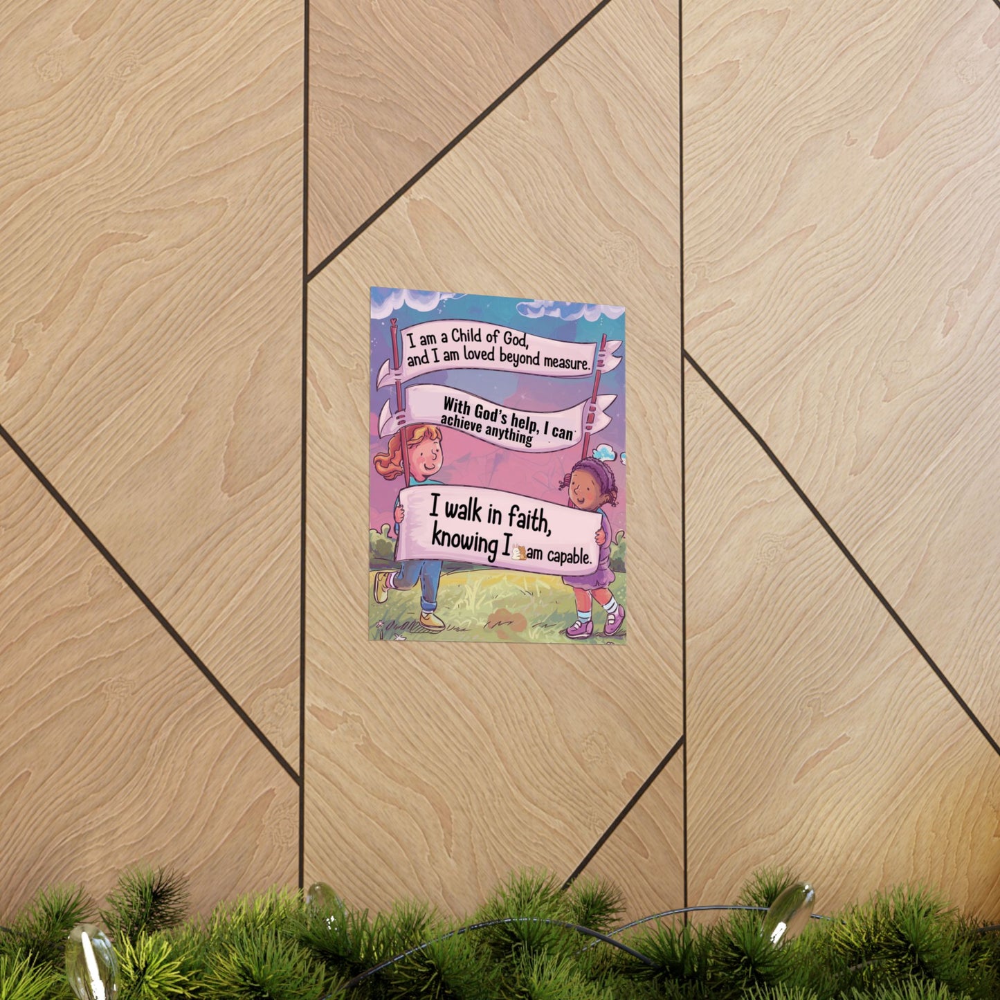 Faith and Encouragement Poster for Kids