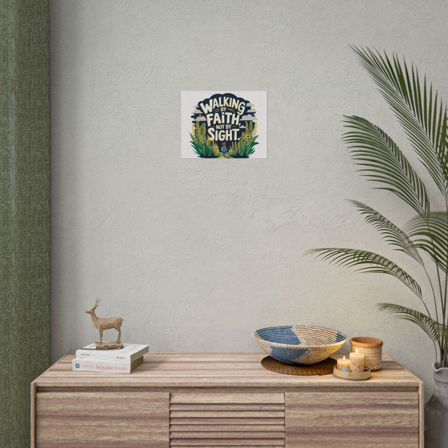 Inspirational Wall Art - 'Walking by Faith, Not by Sight' Poster
