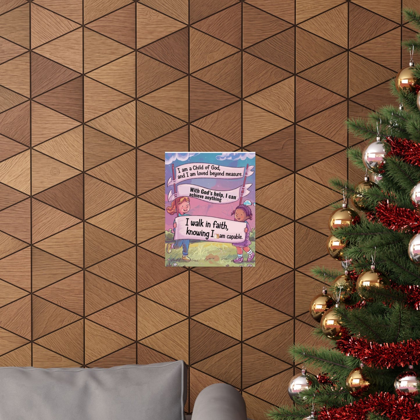 Faith and Encouragement Poster for Kids