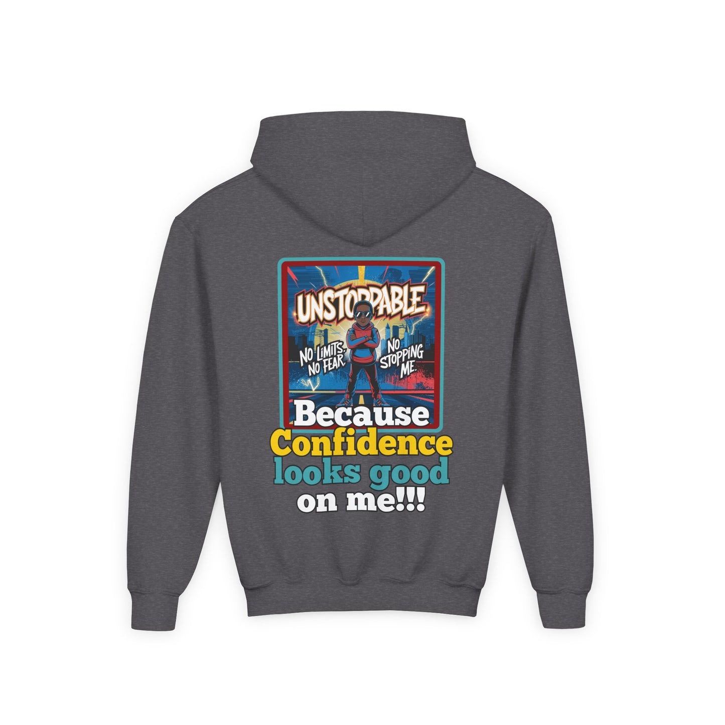 UNSTOPPABLE Youth' Hoodie – Confidence Looks Good on Them!