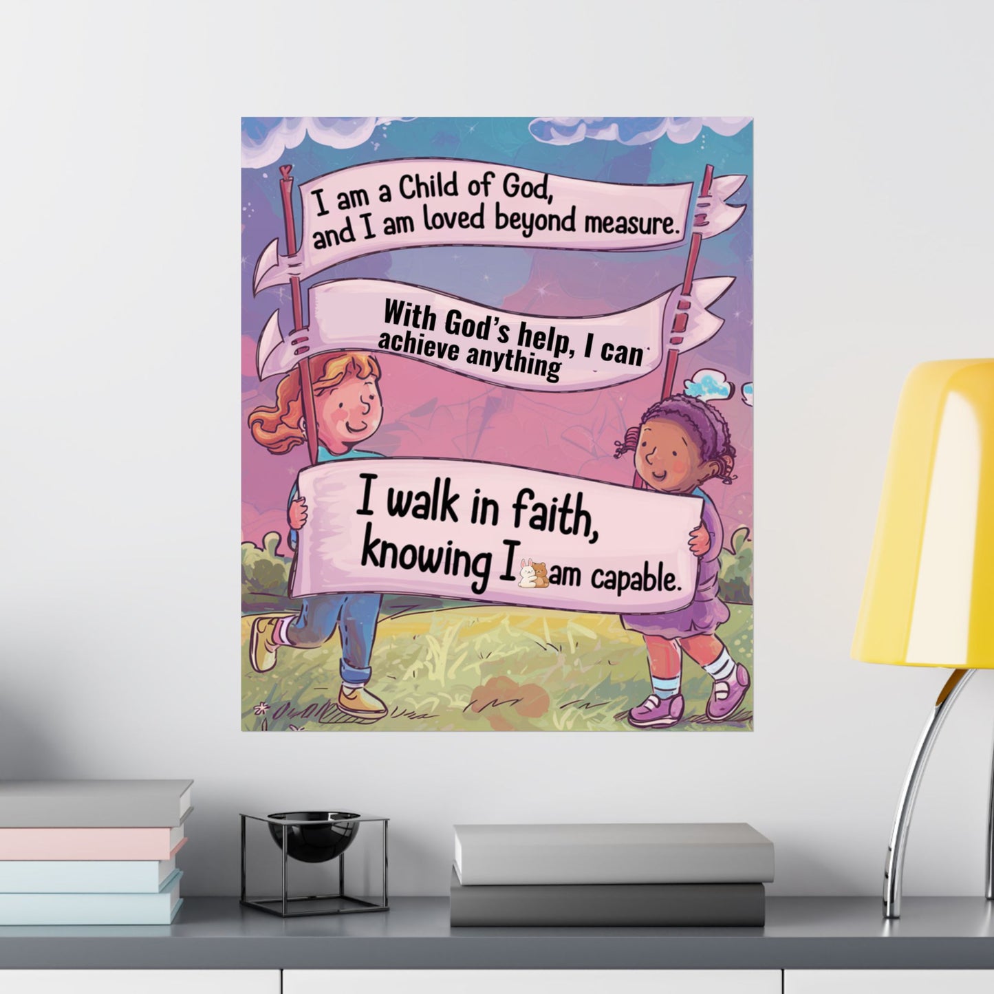 Faith and Encouragement Poster for Kids