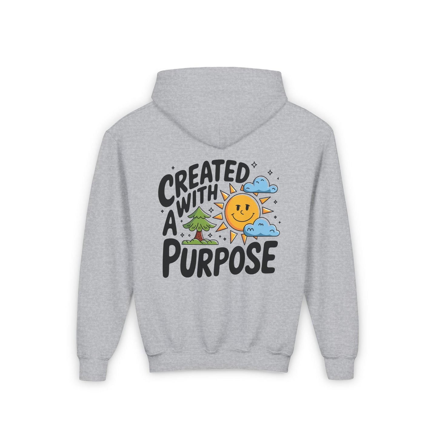 Created with a Purpose" Youth Hoodie