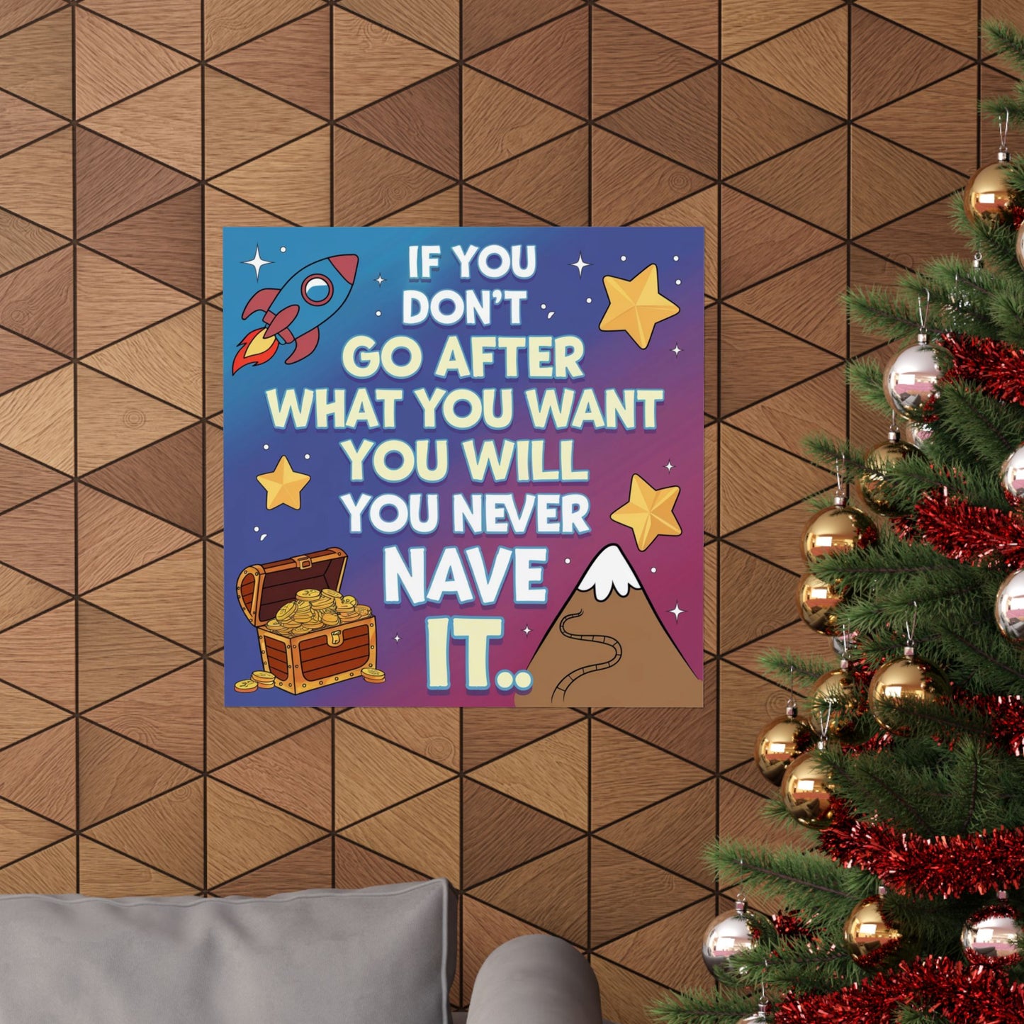 Dream Big Motivational Poster for Kids