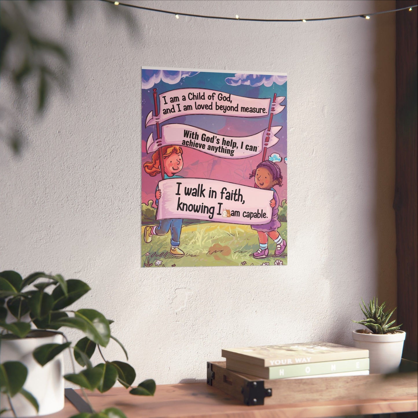 Faith and Encouragement Poster for Kids
