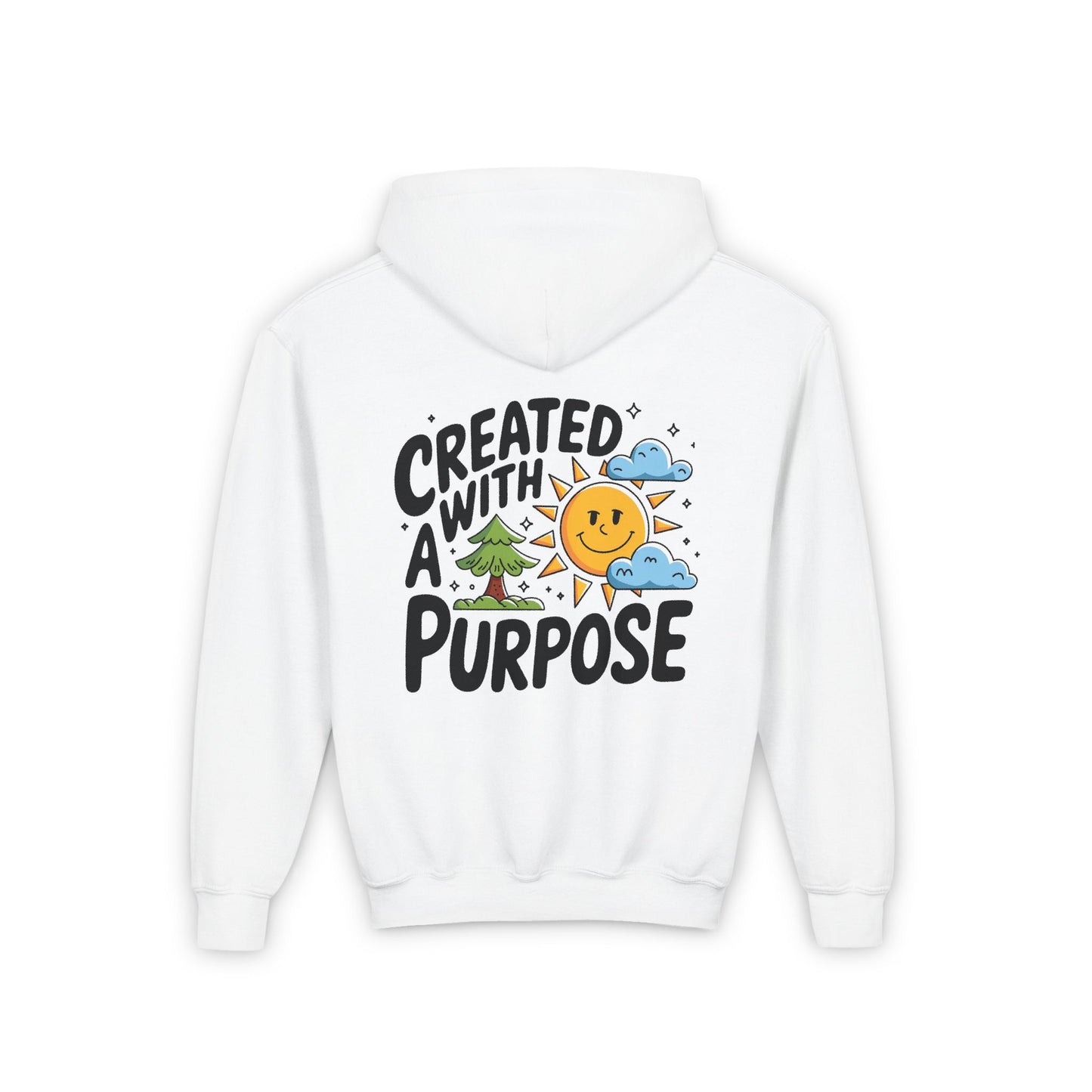 Created with a Purpose" Youth Hoodie