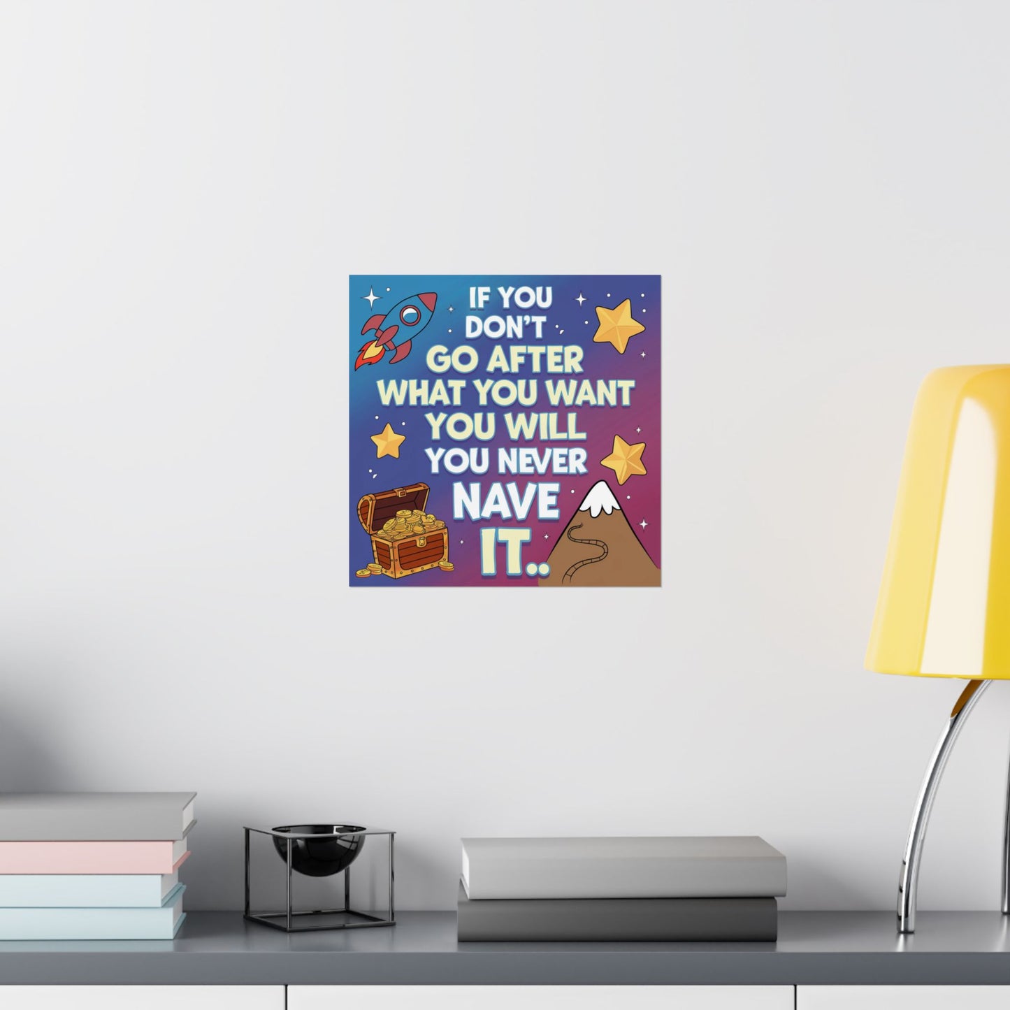 Dream Big Motivational Poster for Kids