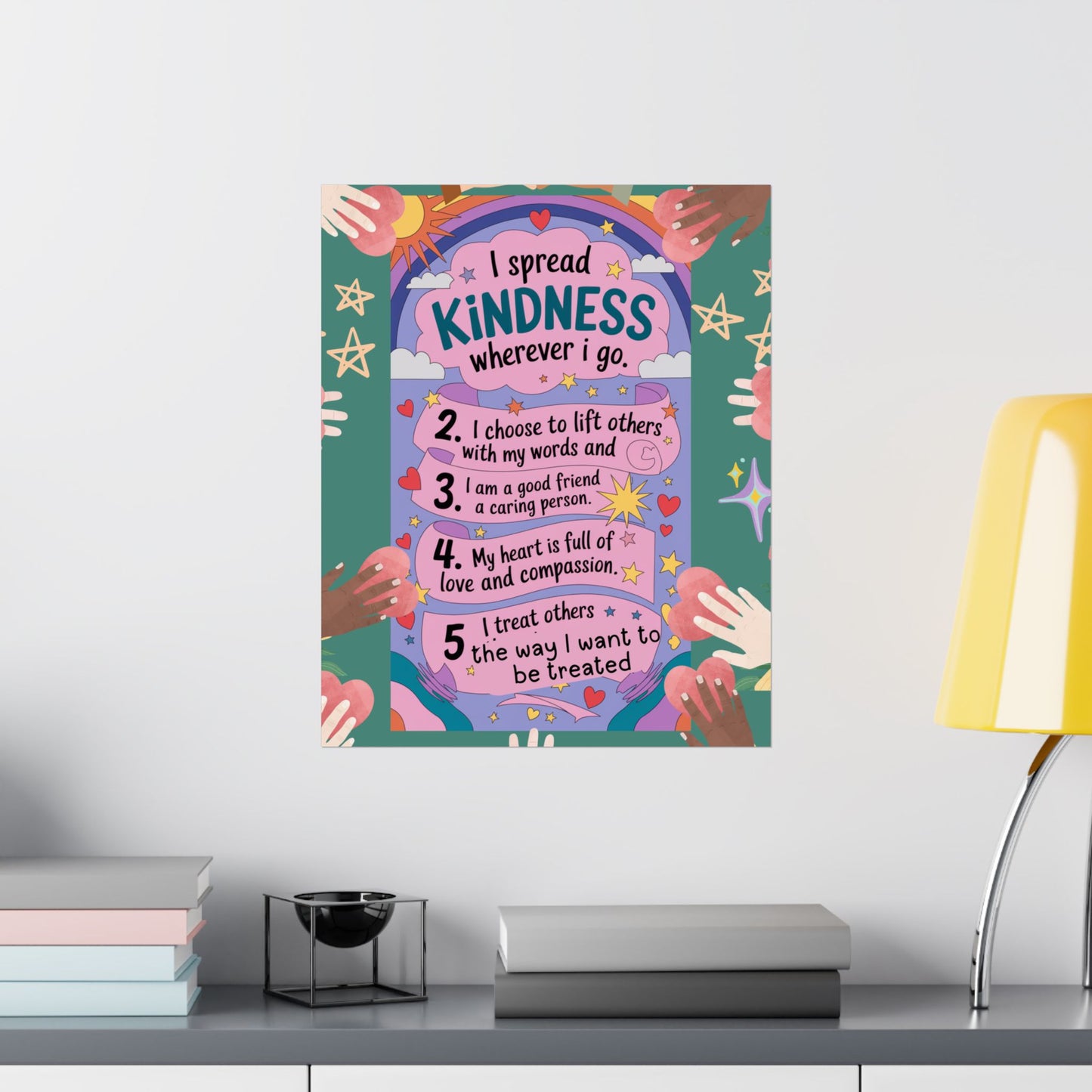 Kindness Affirmation Poster for Kids
