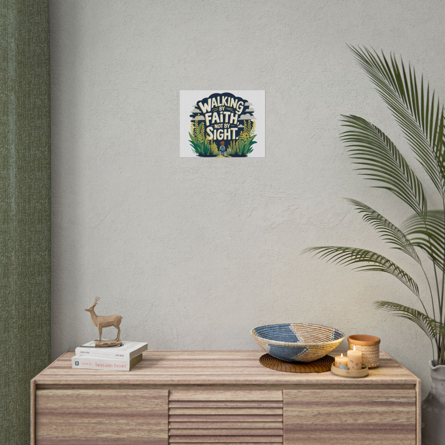 Inspirational Wall Art - 'Walking by Faith, Not by Sight' Poster