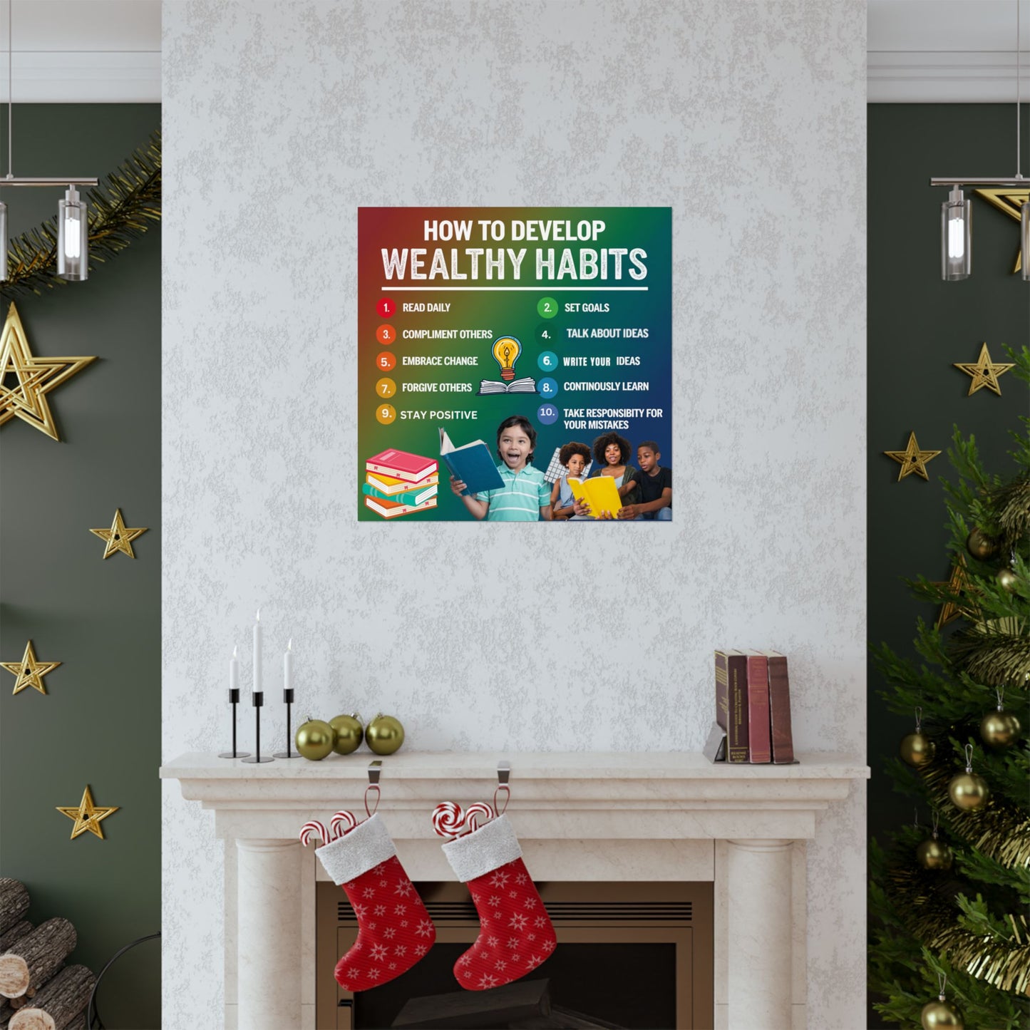 Wealthy Habits Development Poster for Kids