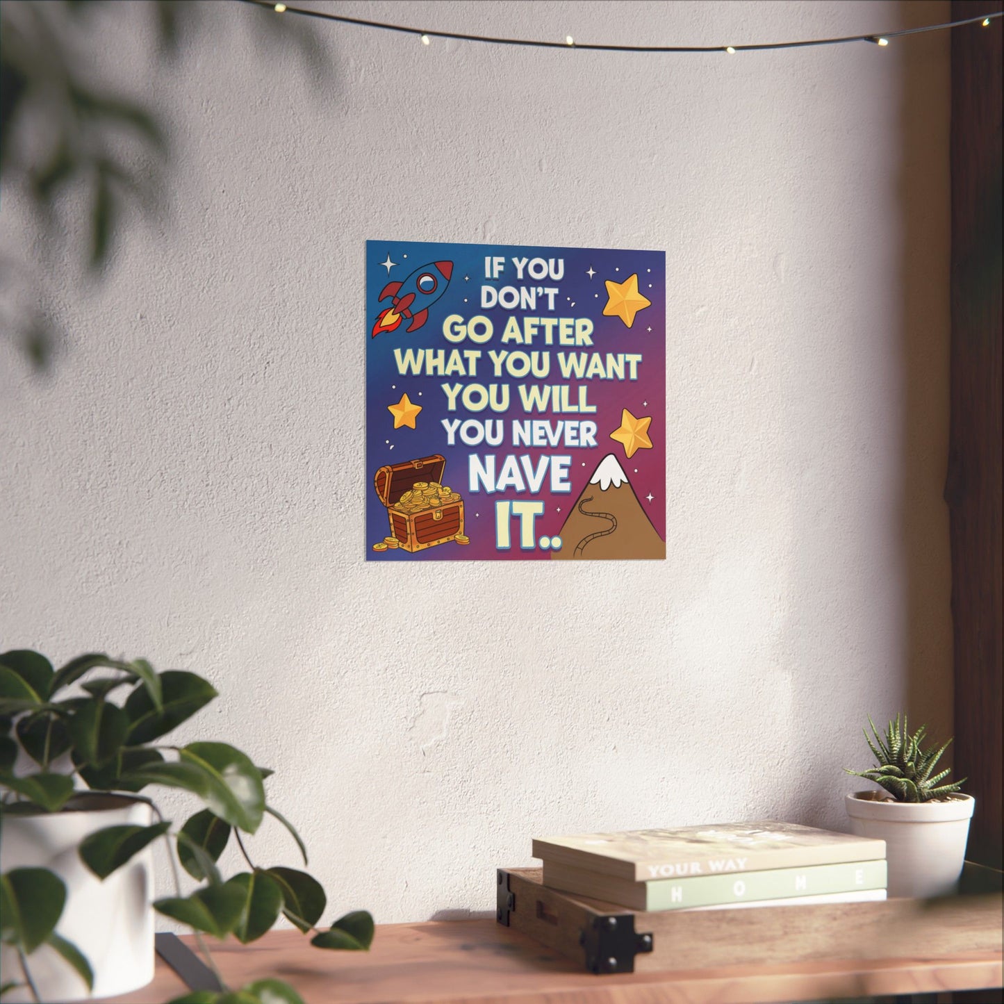 Dream Big Motivational Poster for Kids
