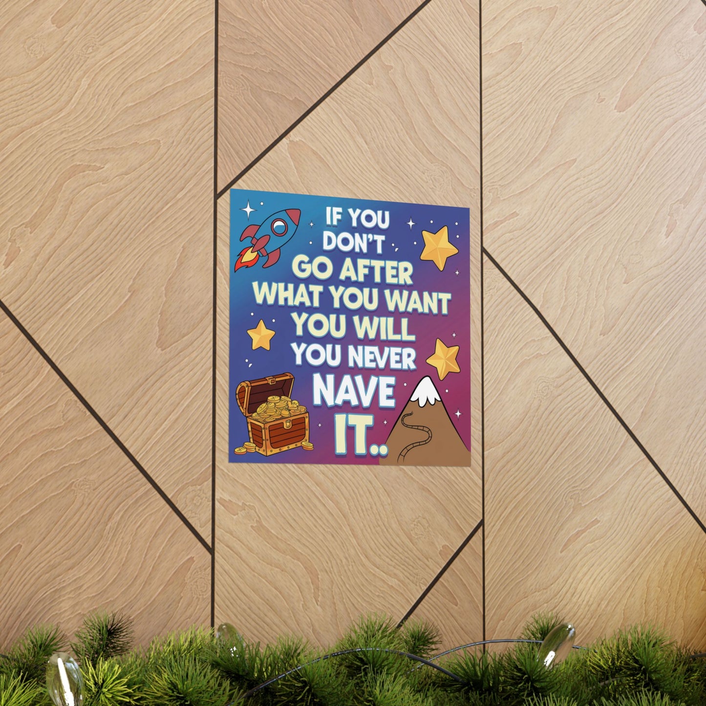 Dream Big Motivational Poster for Kids