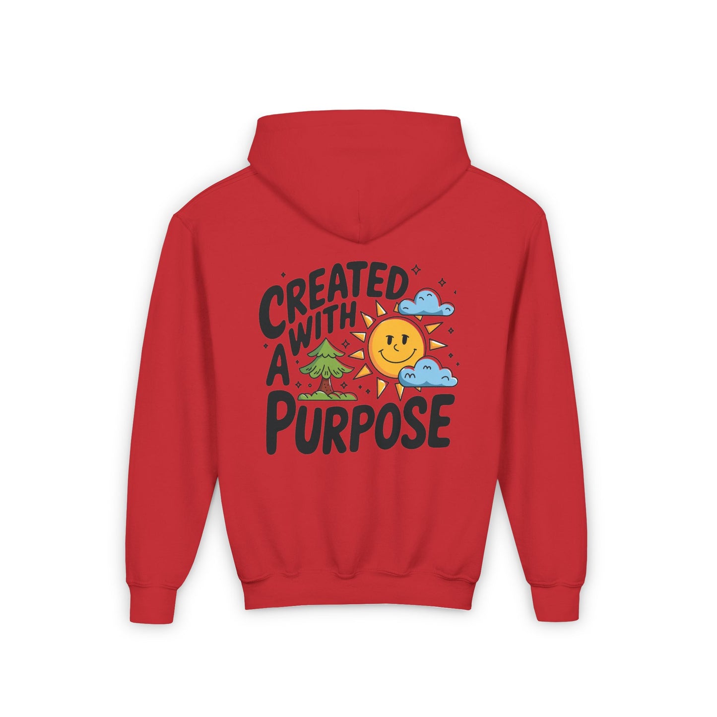Created with a Purpose" Youth Hoodie