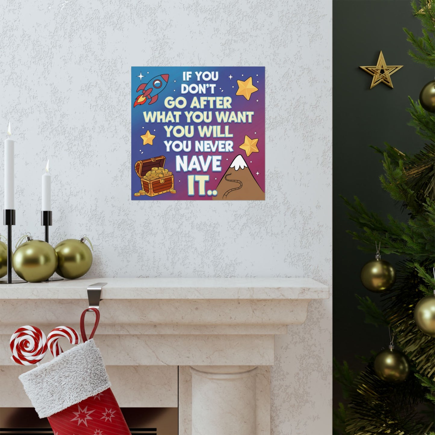 Dream Big Motivational Poster for Kids