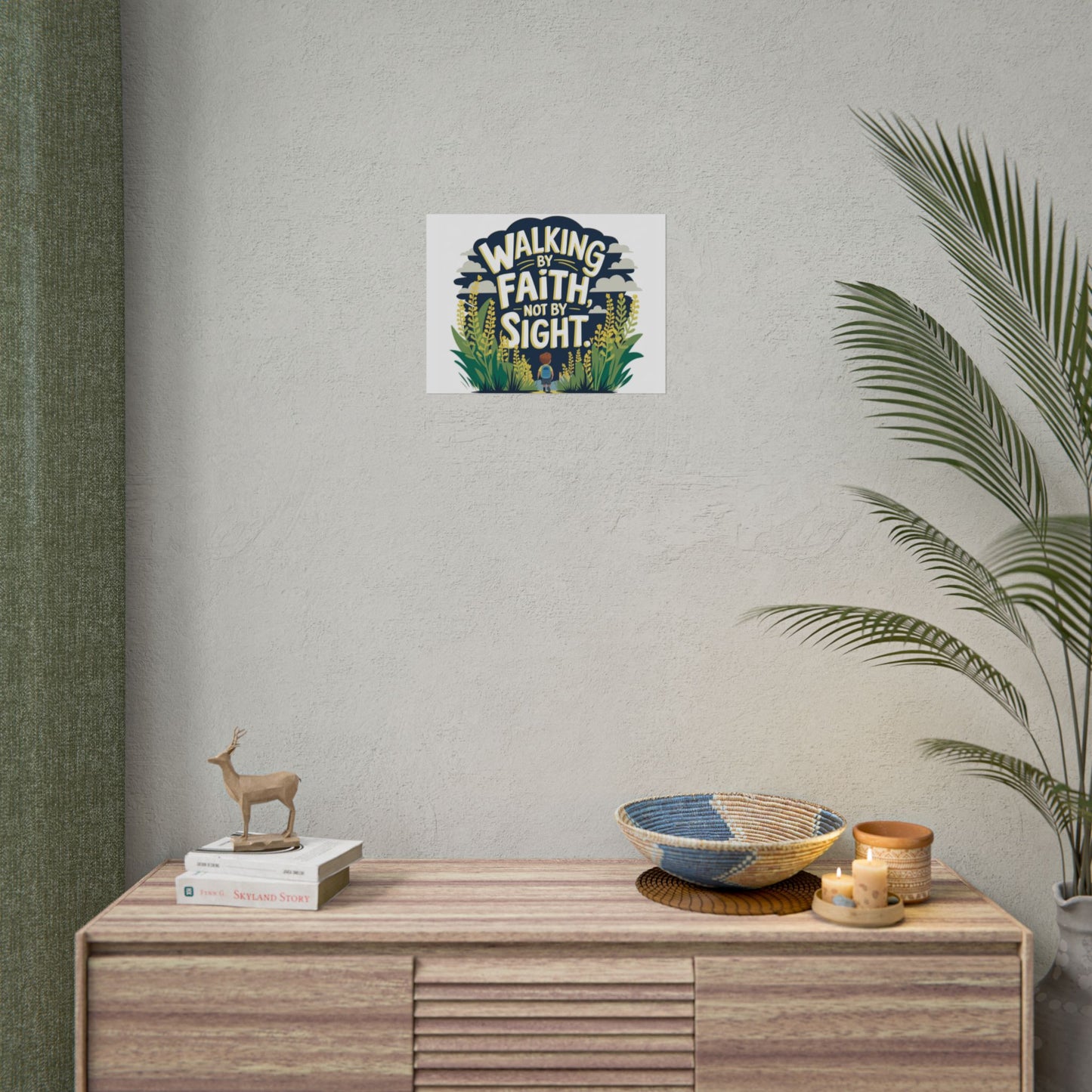 Inspirational Wall Art - 'Walking by Faith, Not by Sight' Poster
