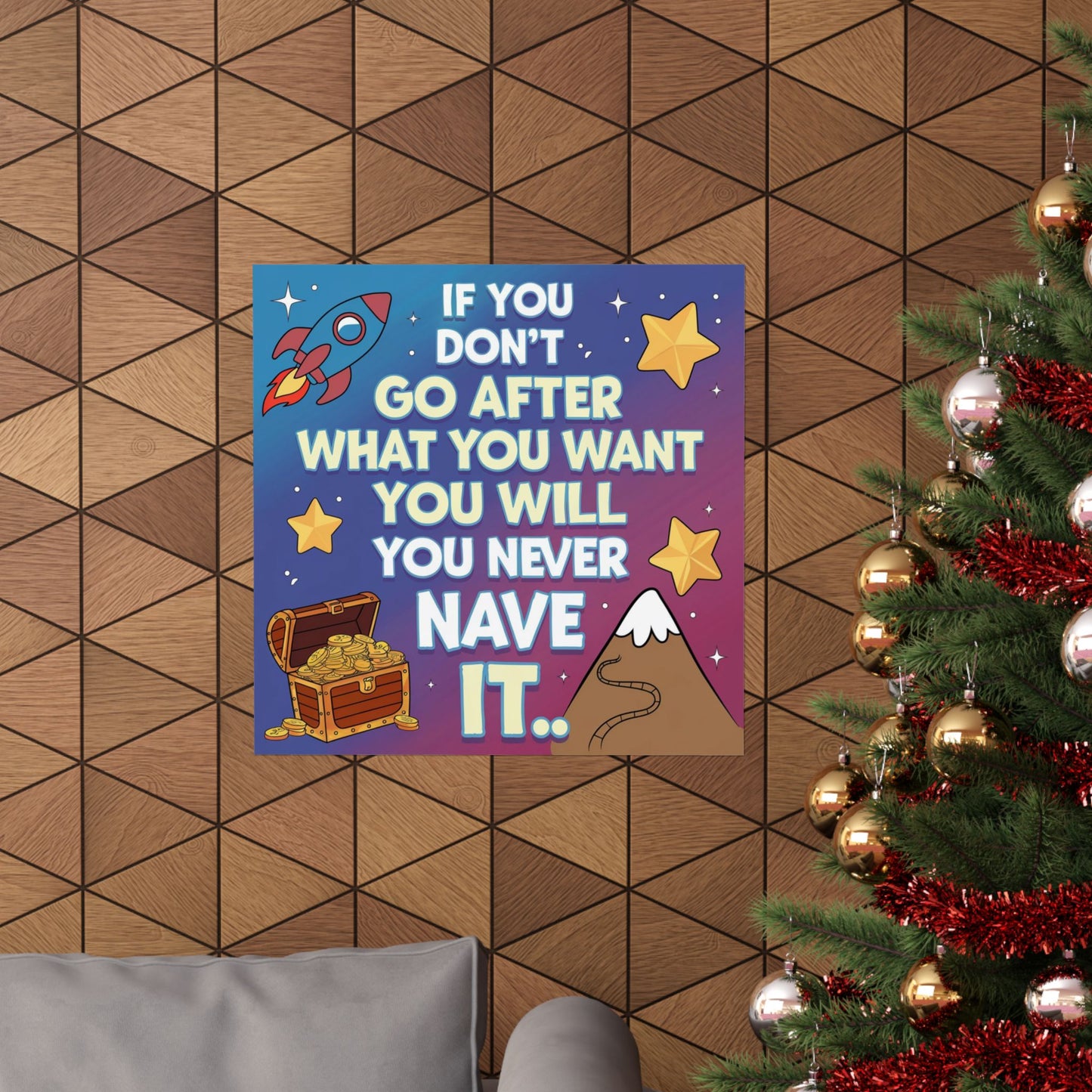 Dream Big Motivational Poster for Kids