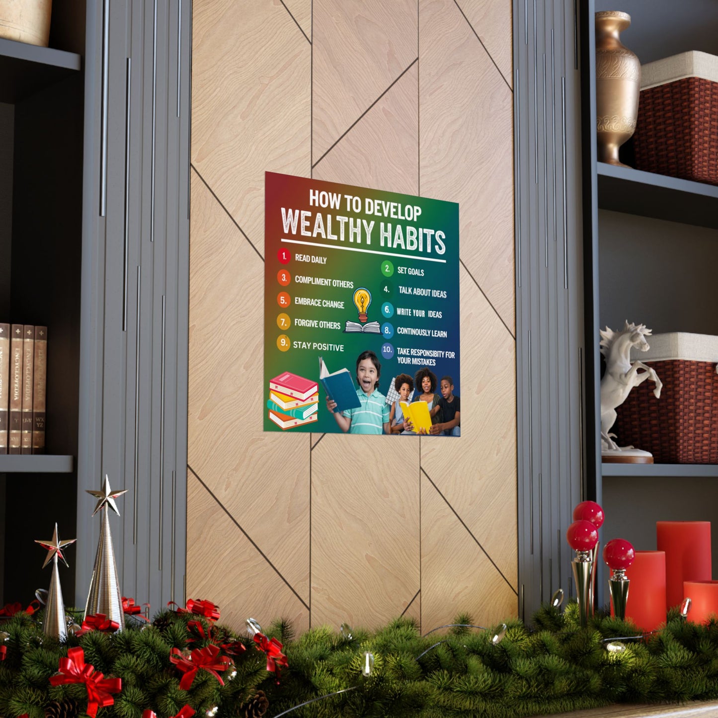 Wealthy Habits Development Poster for Kids