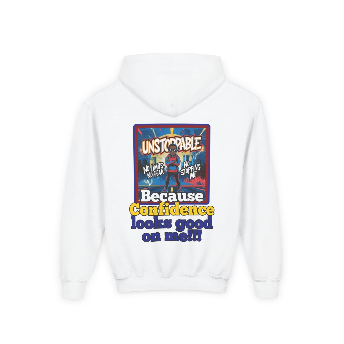UNSTOPPABLE Youth' Hoodie – Confidence Looks Good on Them!